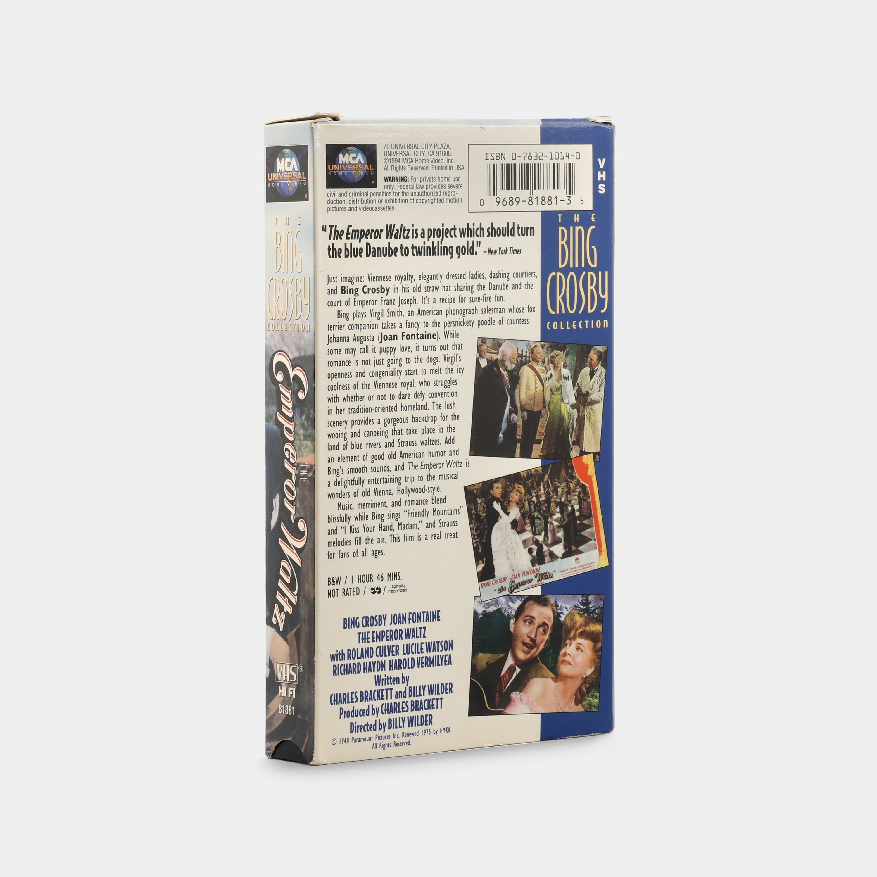 The Emperor Waltz VHS Tape