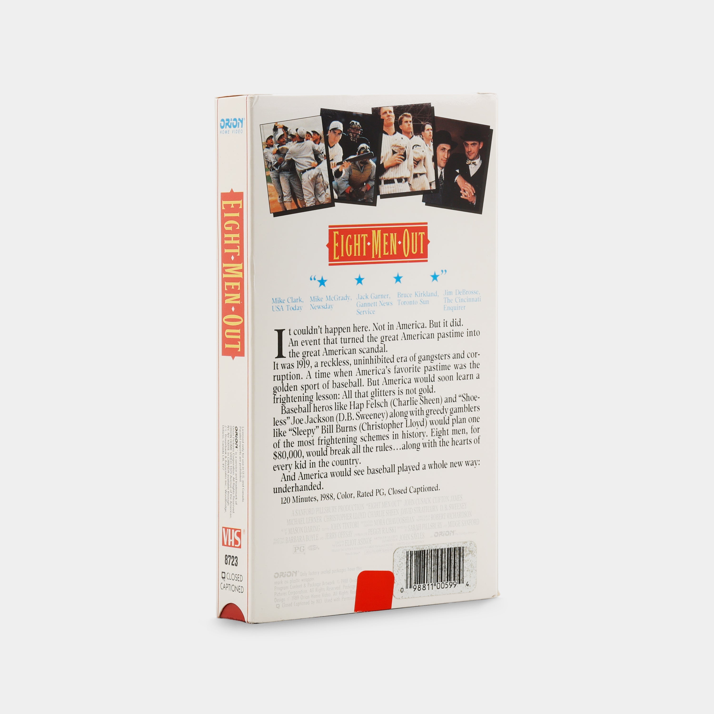 Eight Men Out VHS Tape