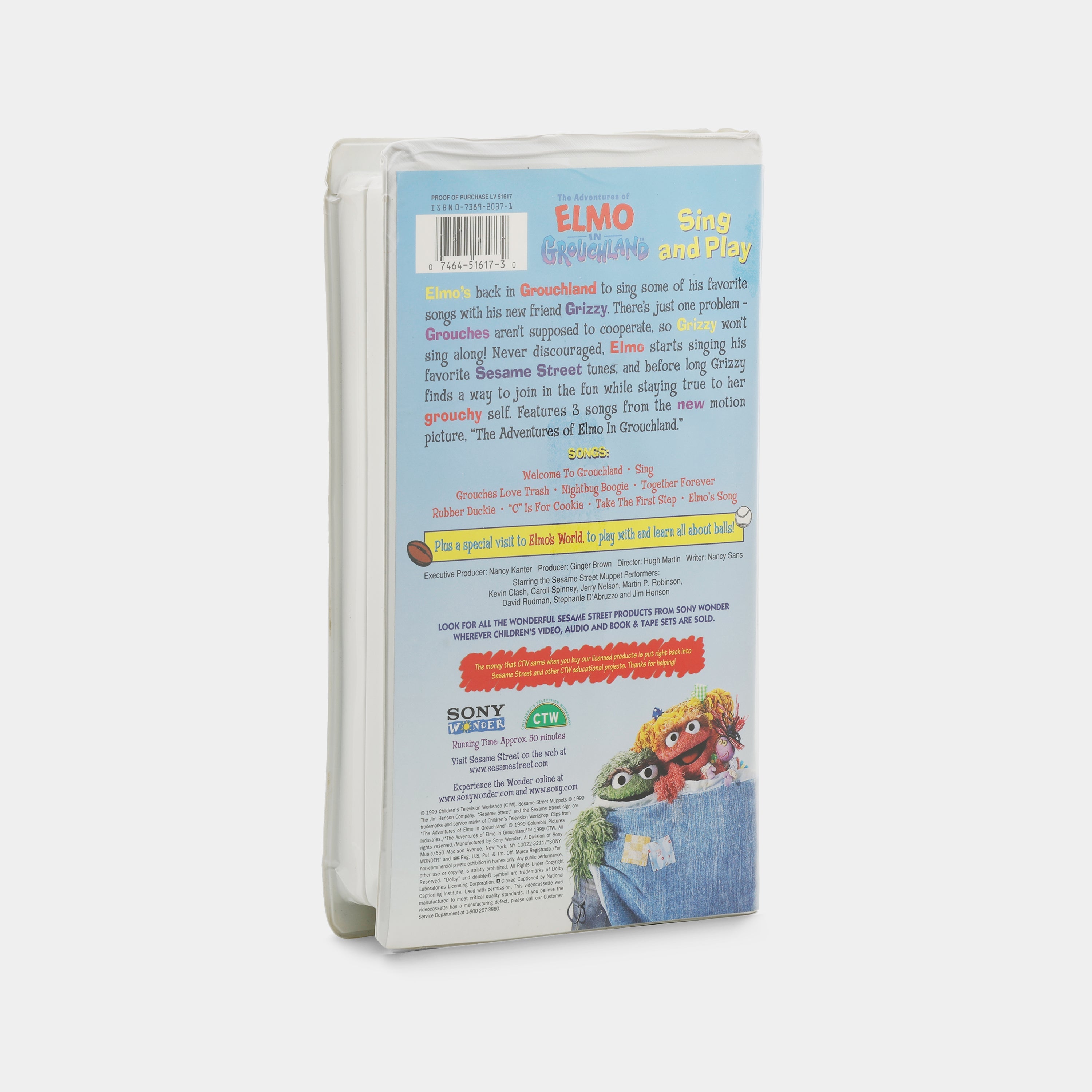 The Adventures of Elmo in Grouchland: Sing and Play VHS Tape