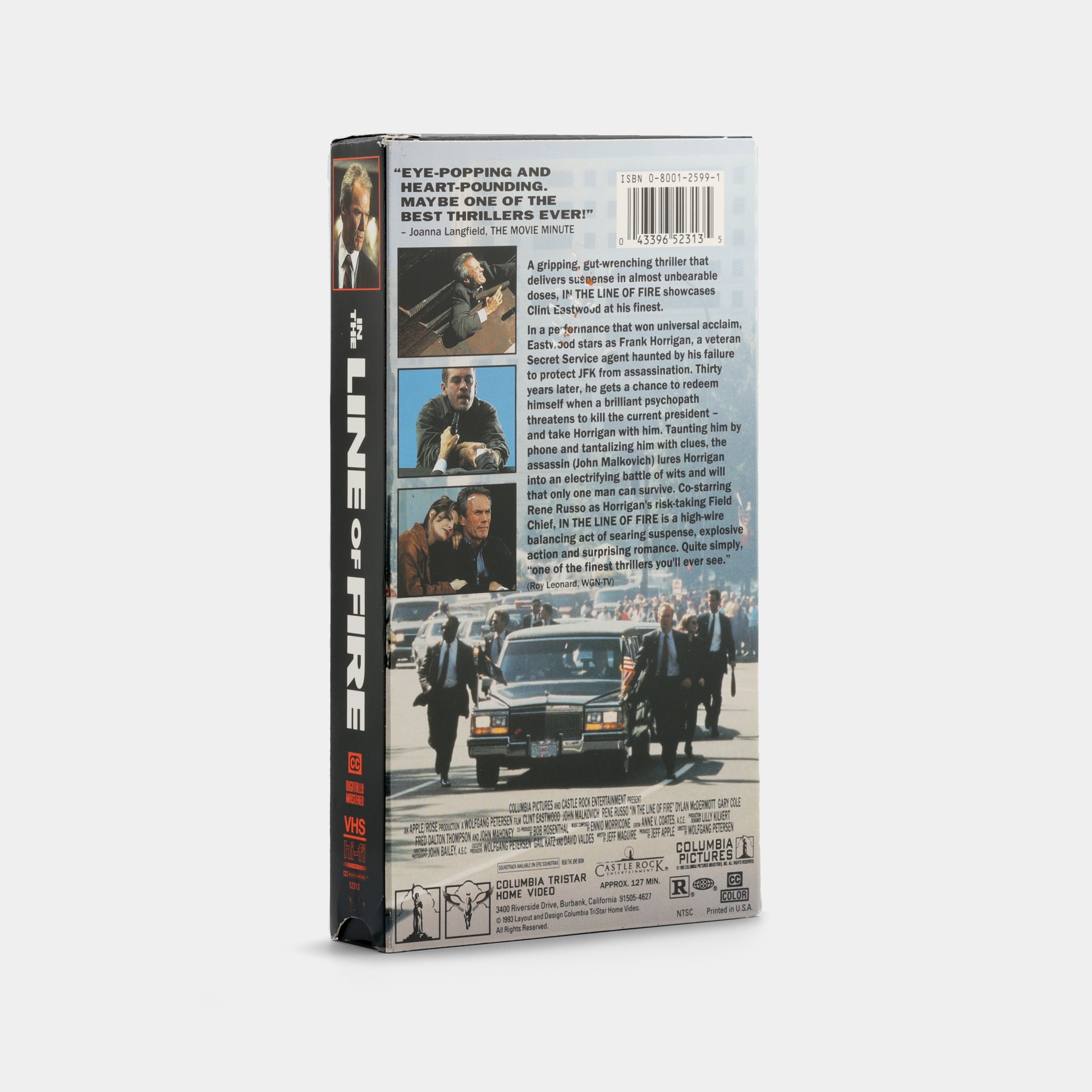 In the Line of Fire VHS Tape