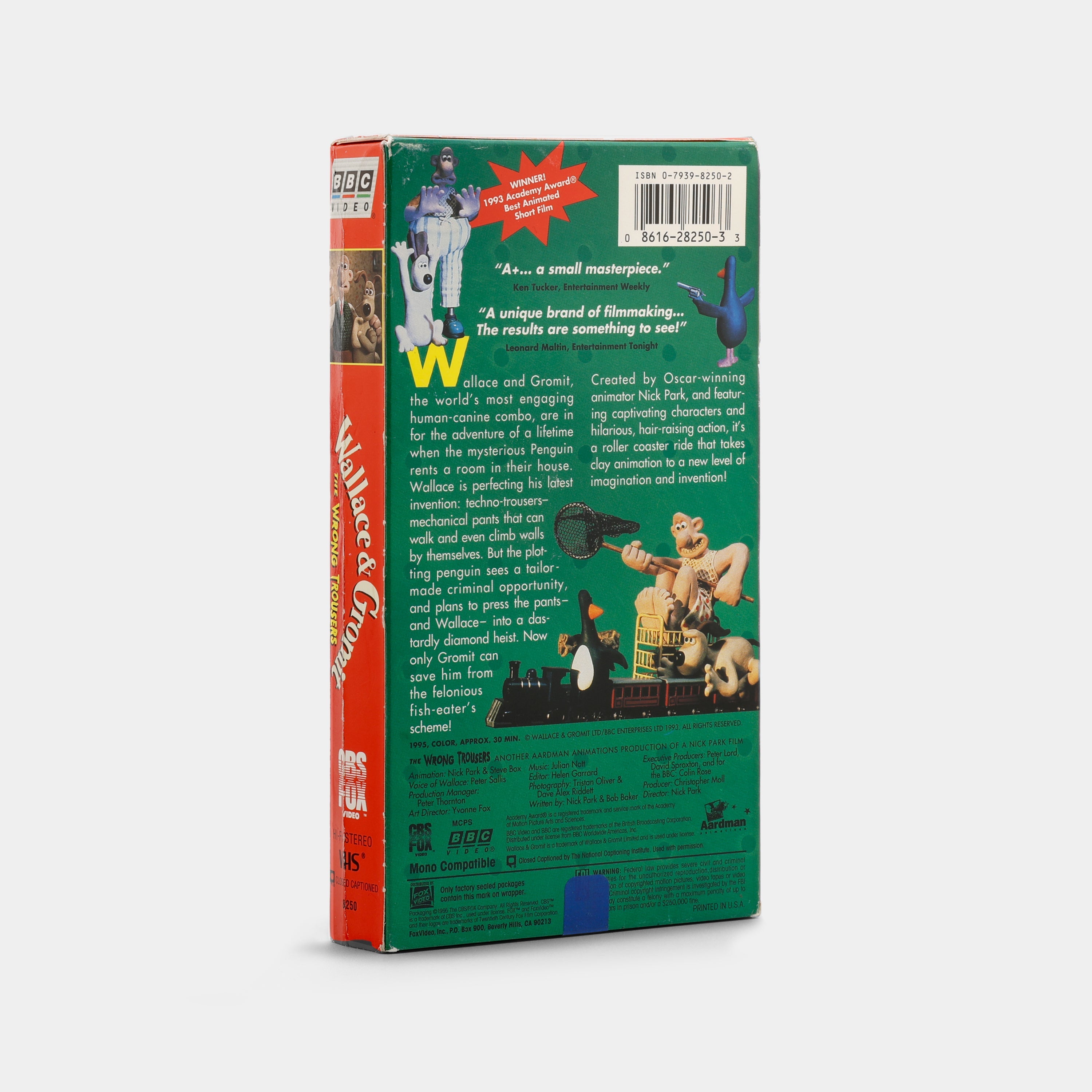 The Wrong Trousers VHS Tape