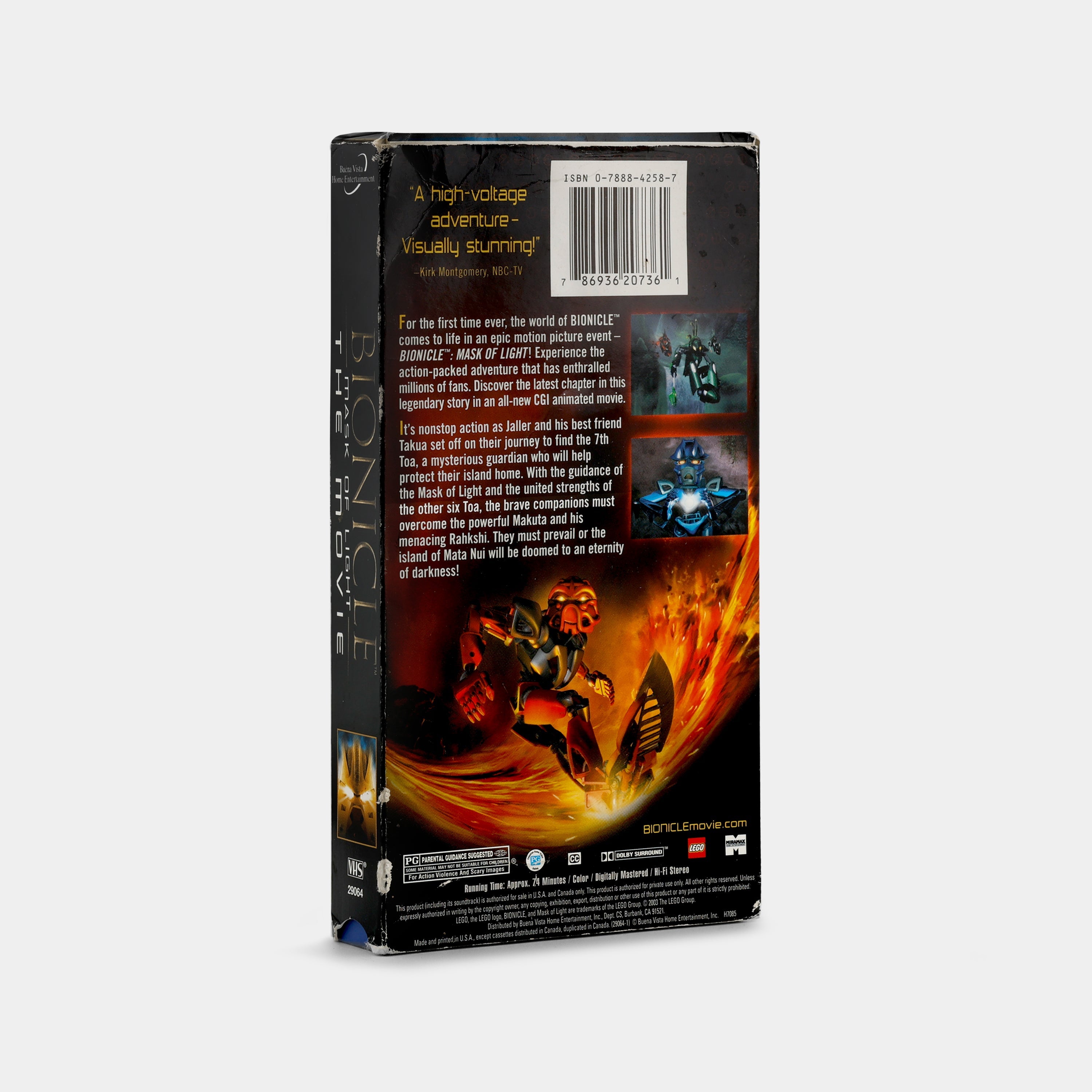 Bionicle: Mask of Light VHS Tape