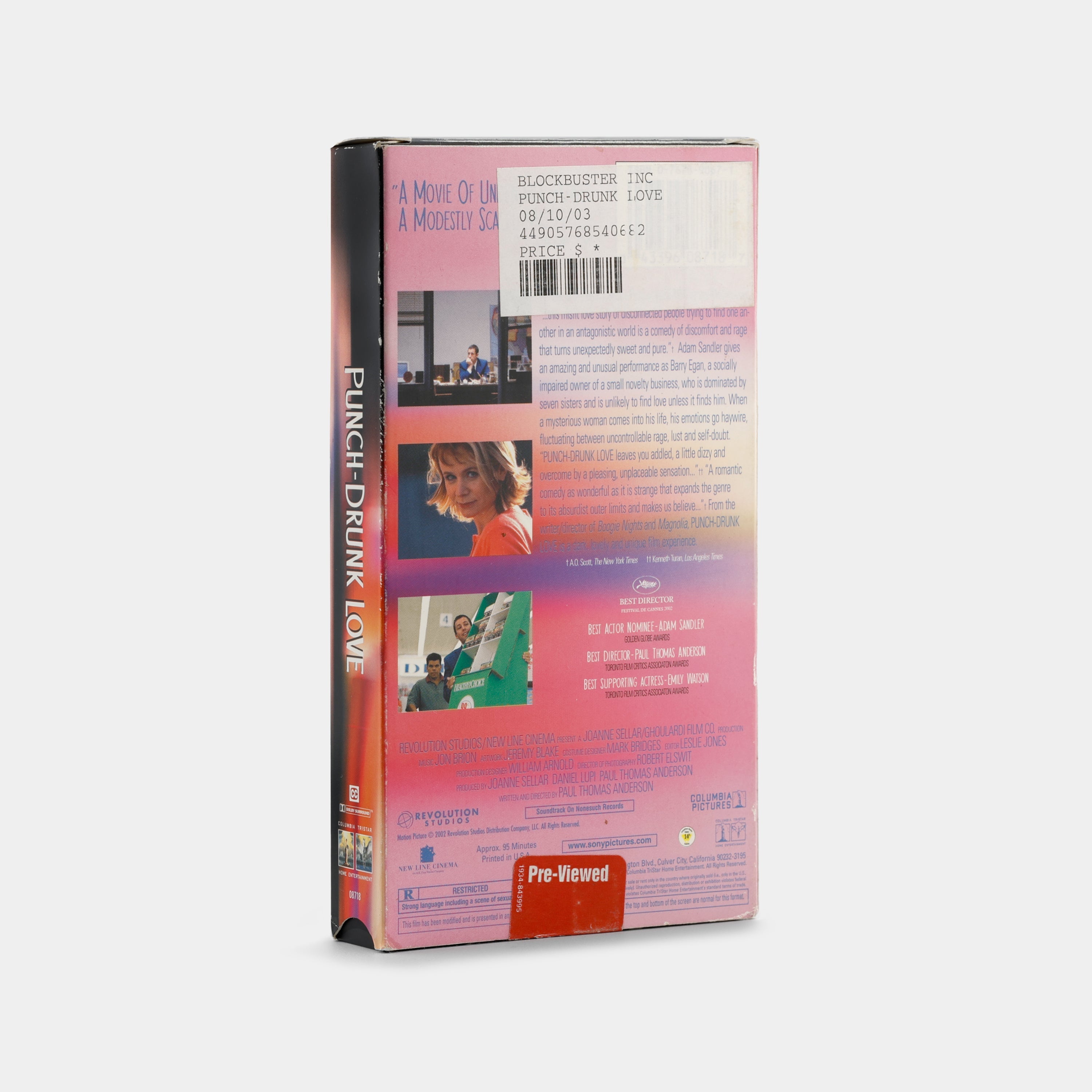 Punch-Drunk Love VHS Tape