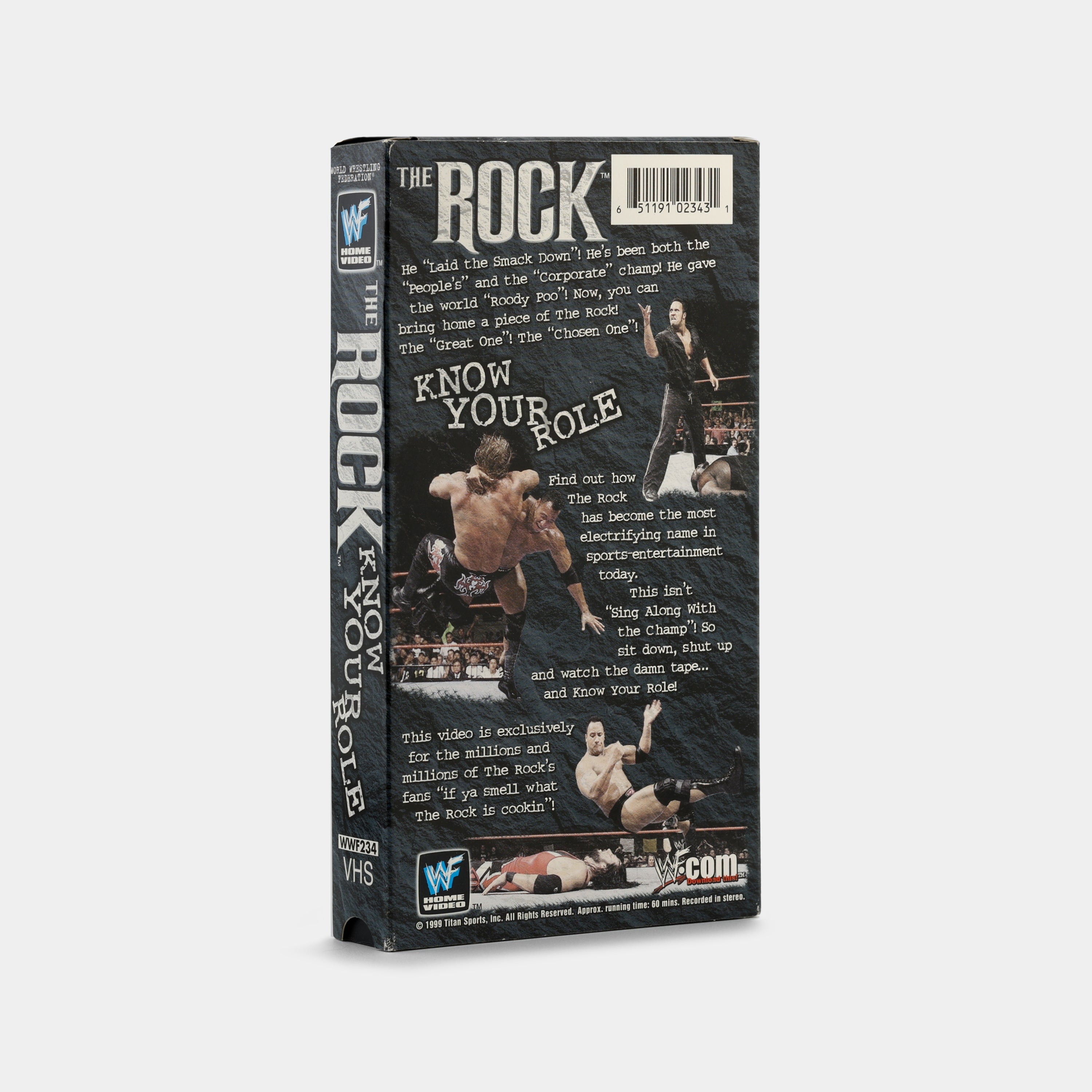 WWF: The Rock – Know Your Role VHS Tape