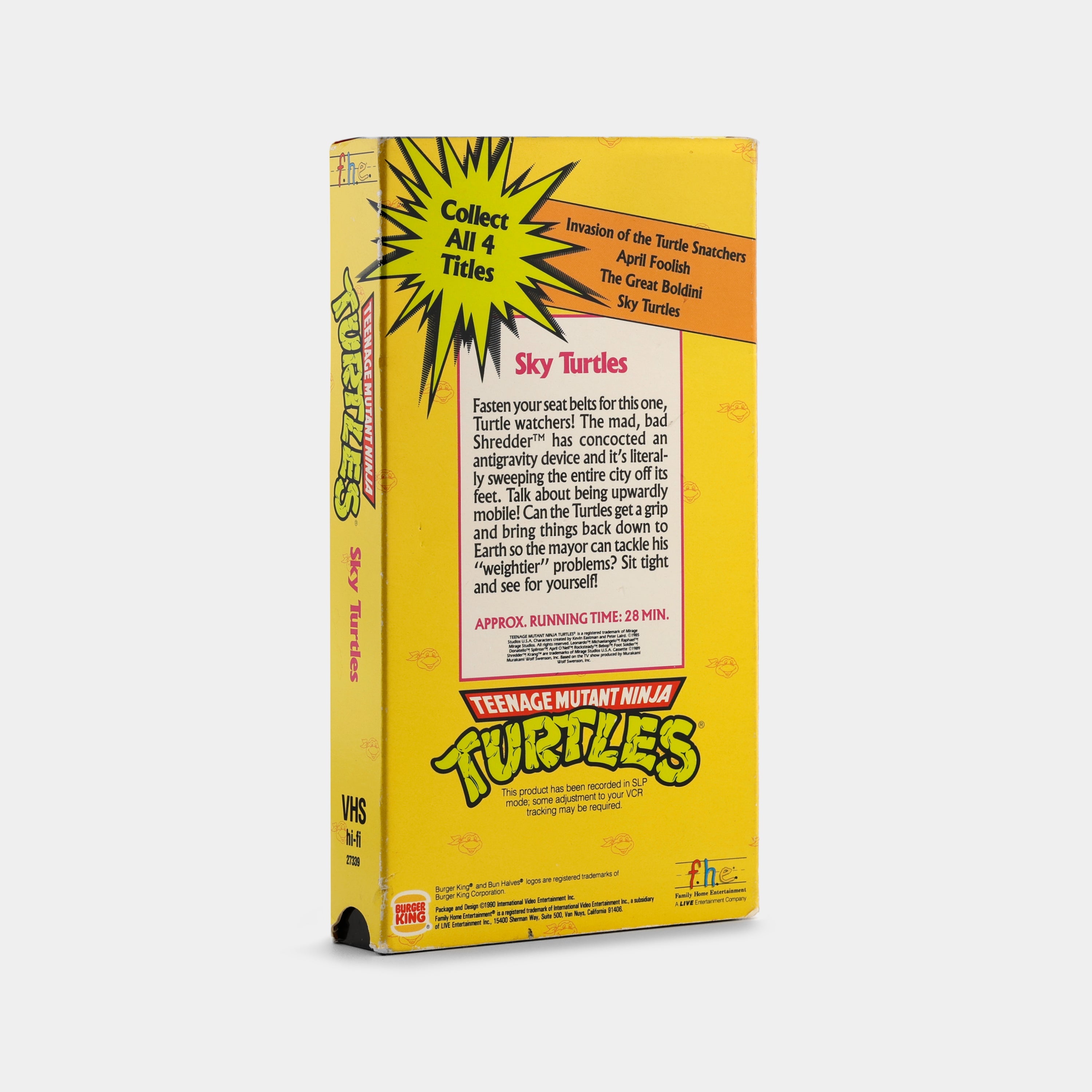 Teenage Mutant Ninja Turtles: Sky Turtles VHS Tape