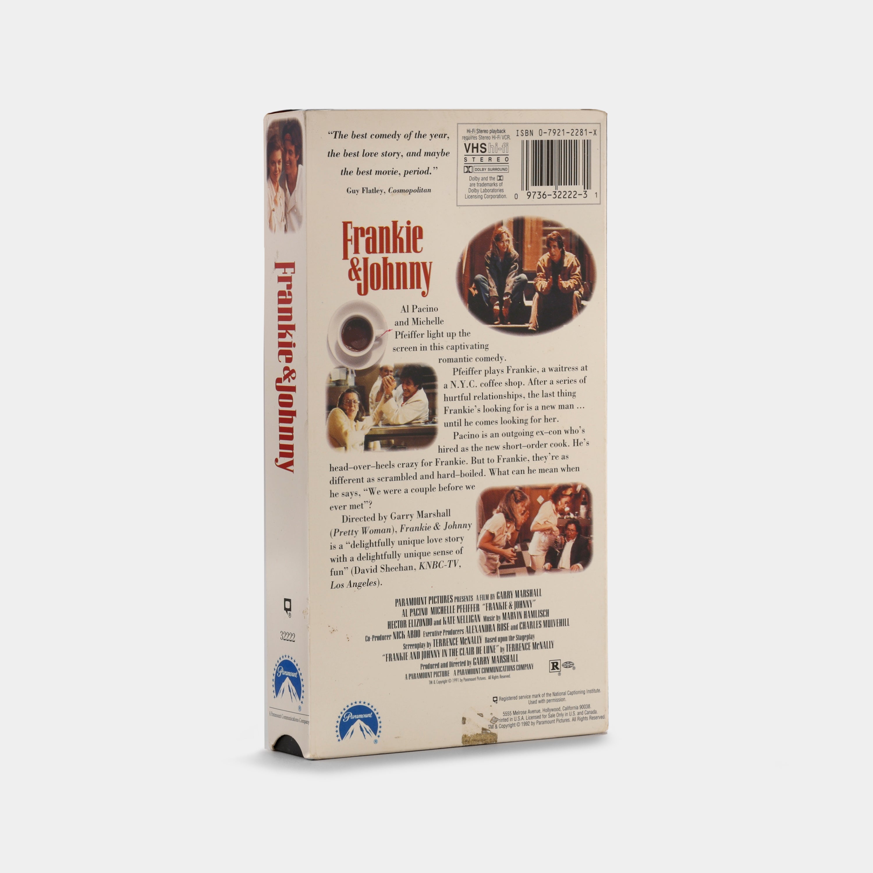 Frankie and Johnny VHS Tape