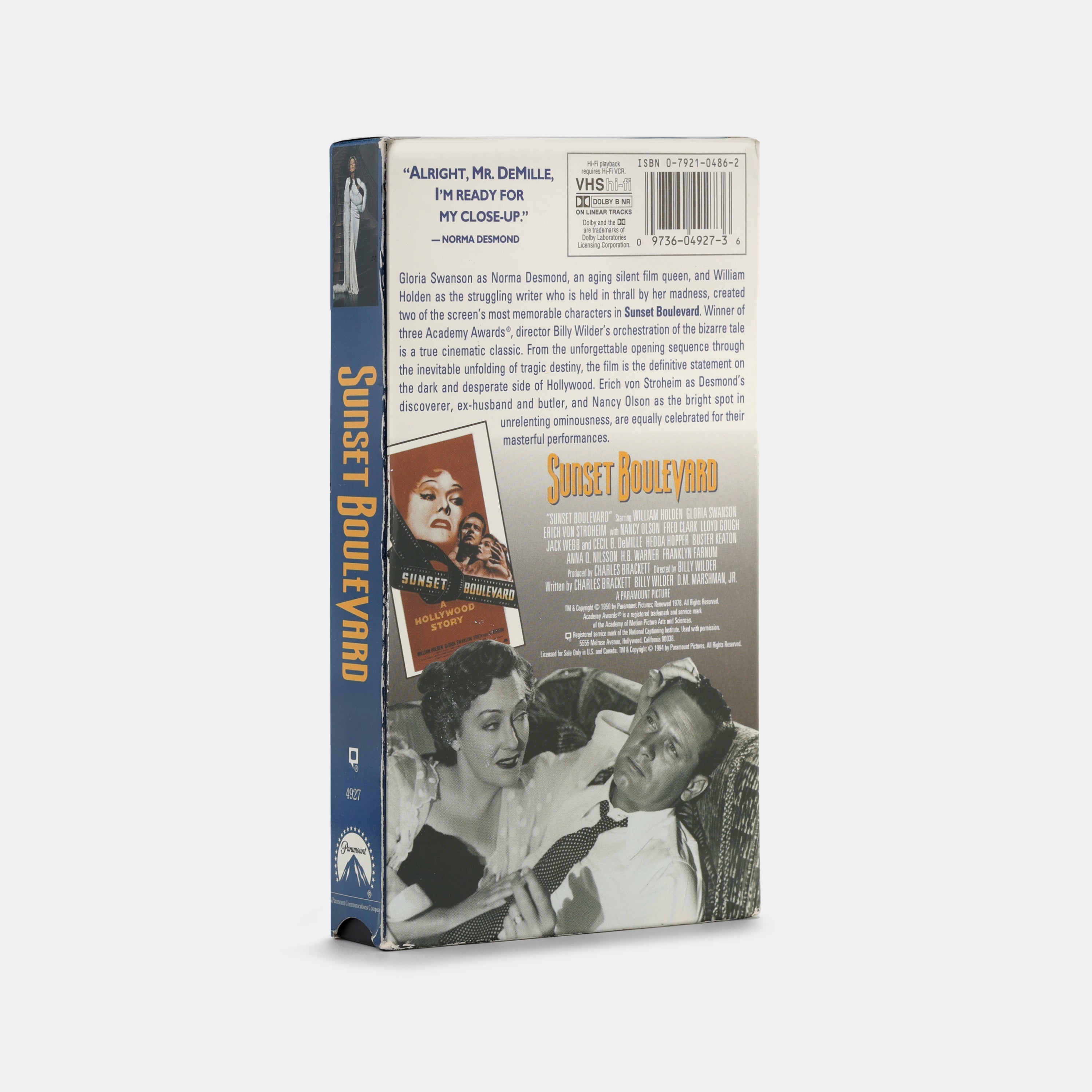 Sunset Boulevard VHS Tape