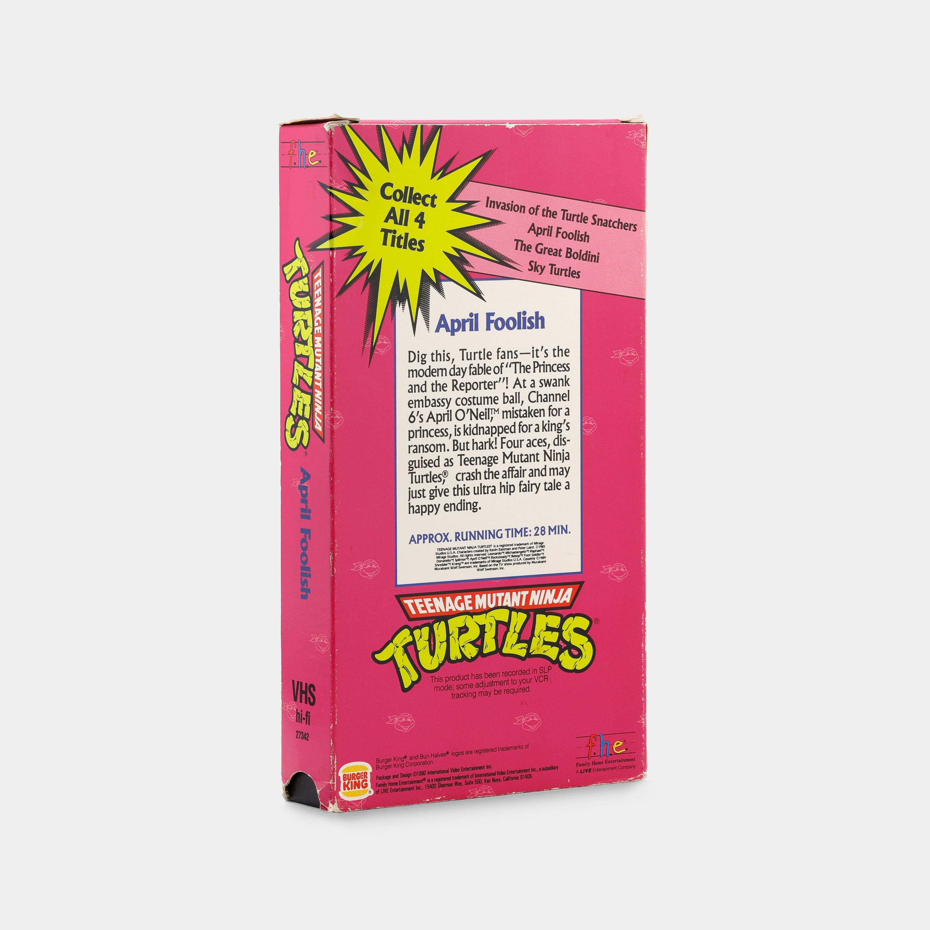 Teenage Mutant Ninja Turtles: April Foolish VHS Tape