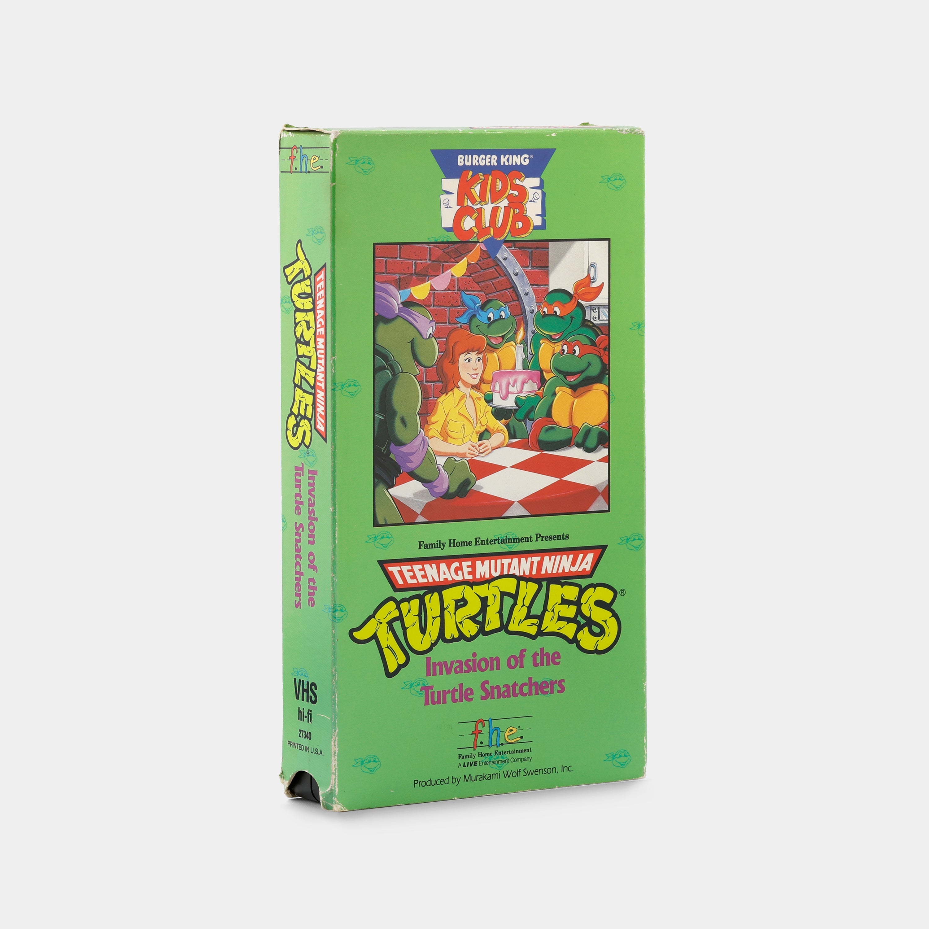 Teenage Mutant Ninja Turtles: Invasion of the Turtle Snatchers VHS Tape