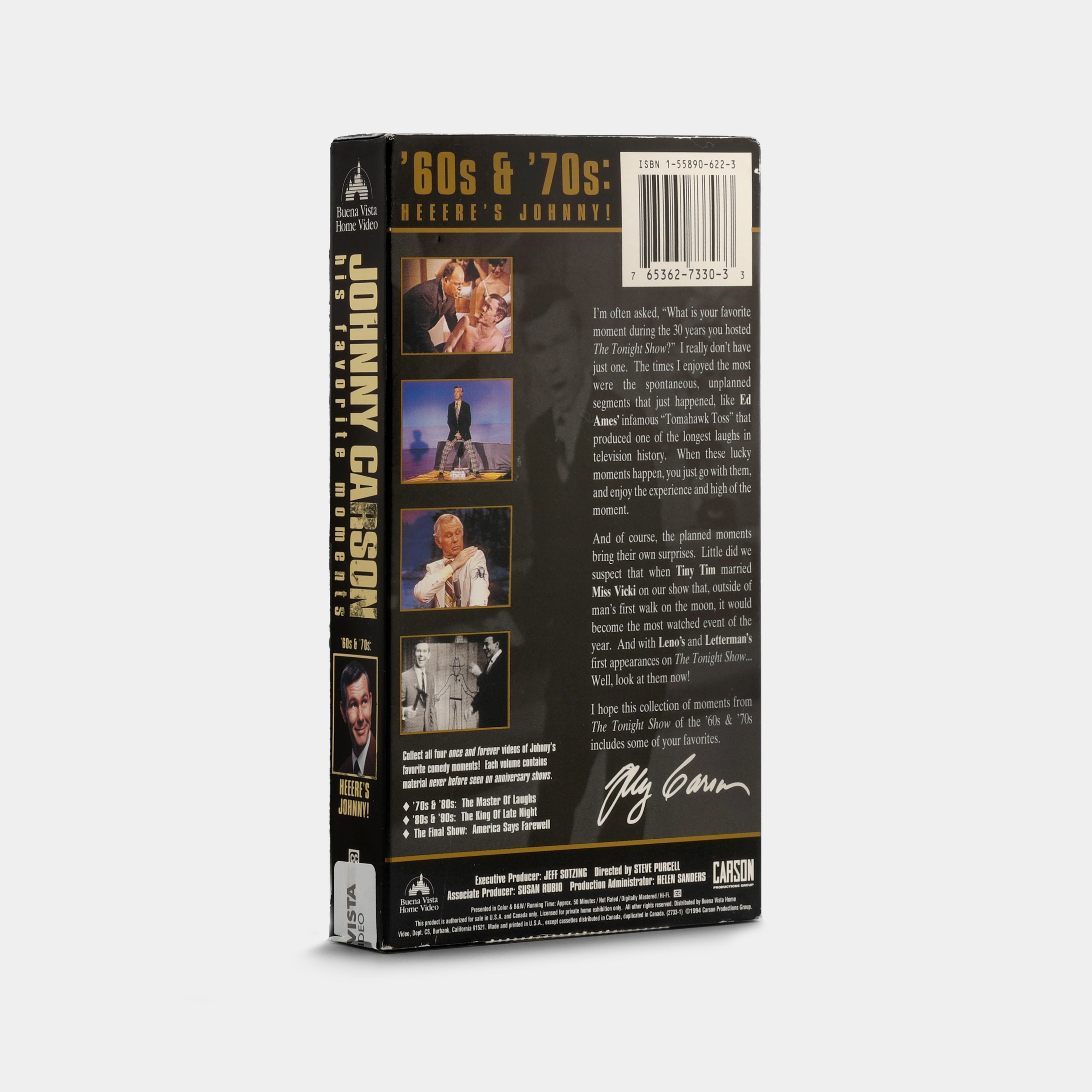 Johnny Carson: His Favorite Moments from The Tonight Show – '60s & '70s: Heeere's Johnny! VHS Tape