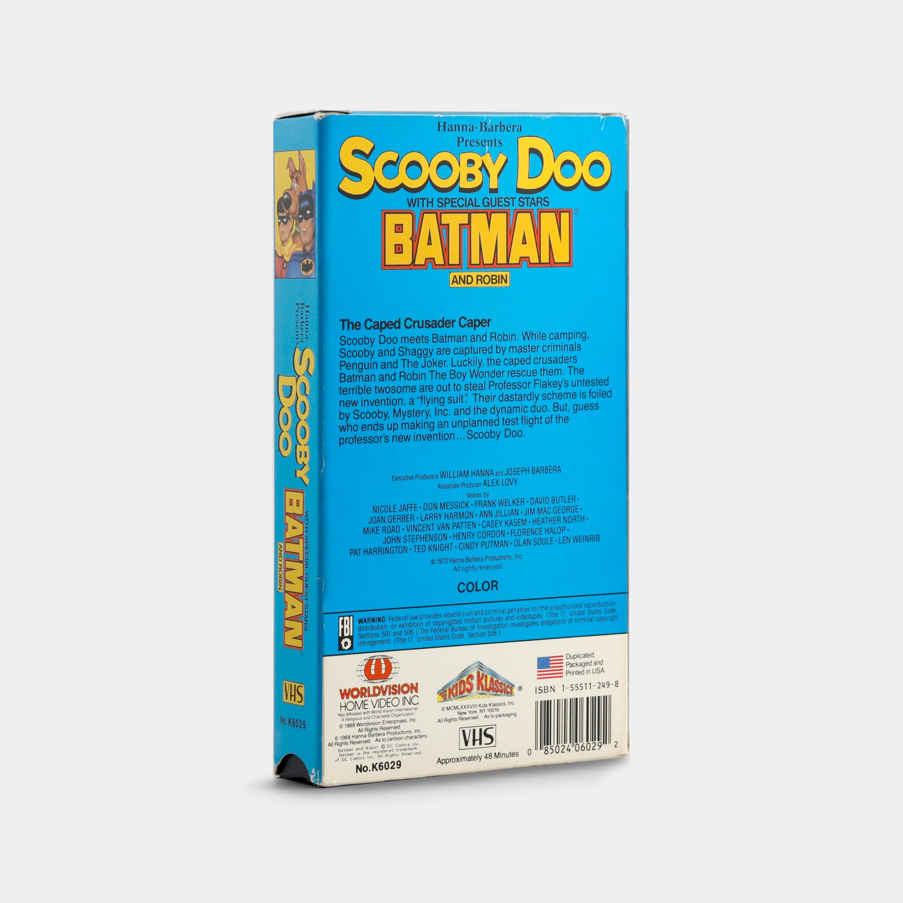 Scooby-Doo with Batman and Robin: The Caped Crusader Caper VHS Tape