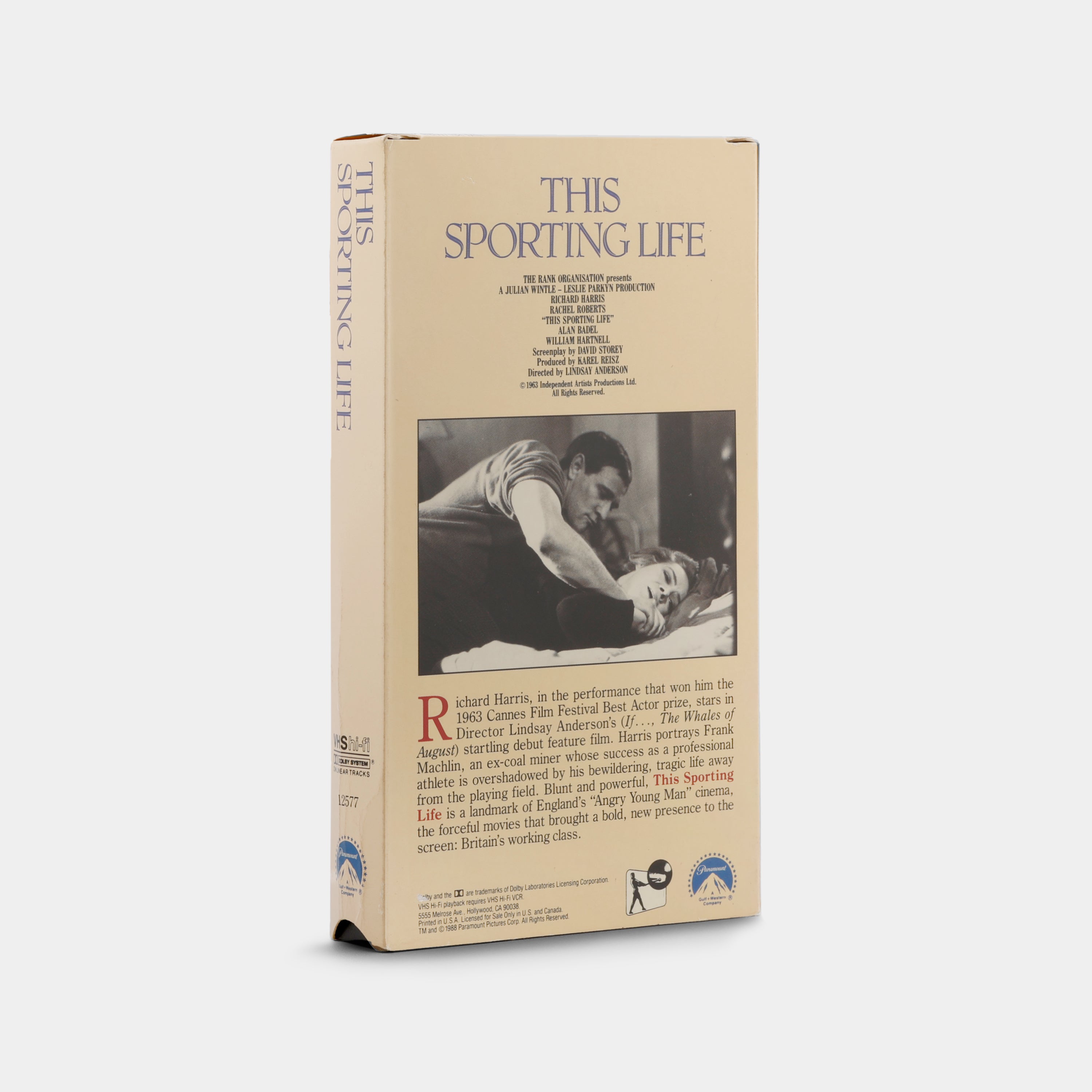 This Sporting Life VHS Tape