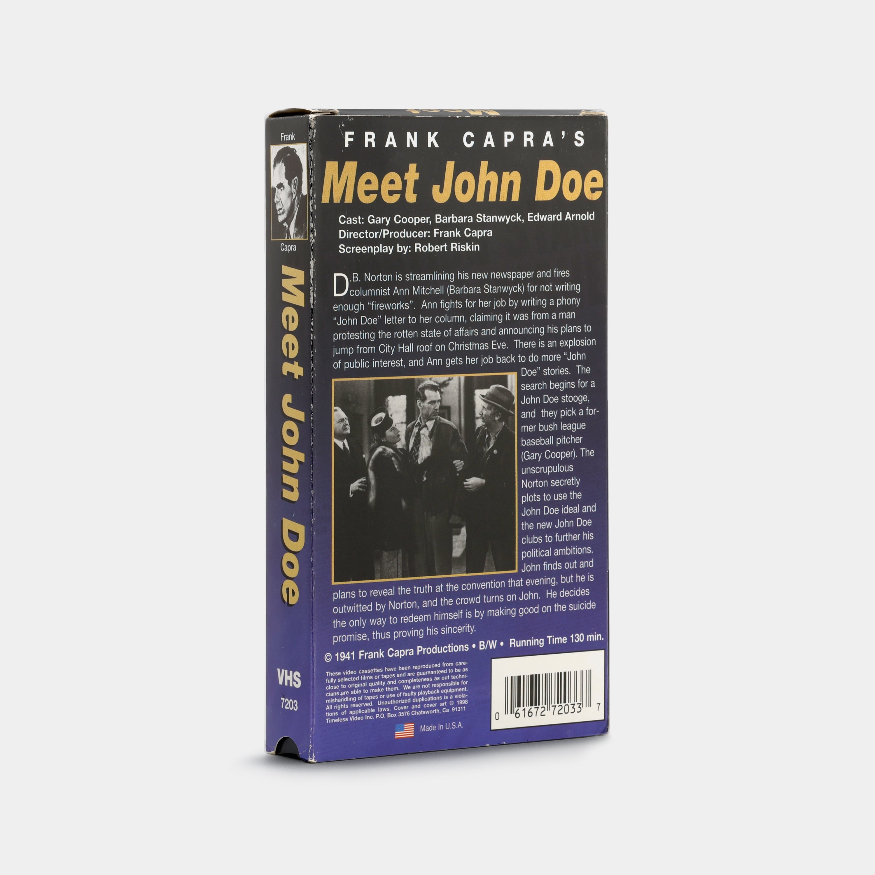 Meet John Doe VHS Tape