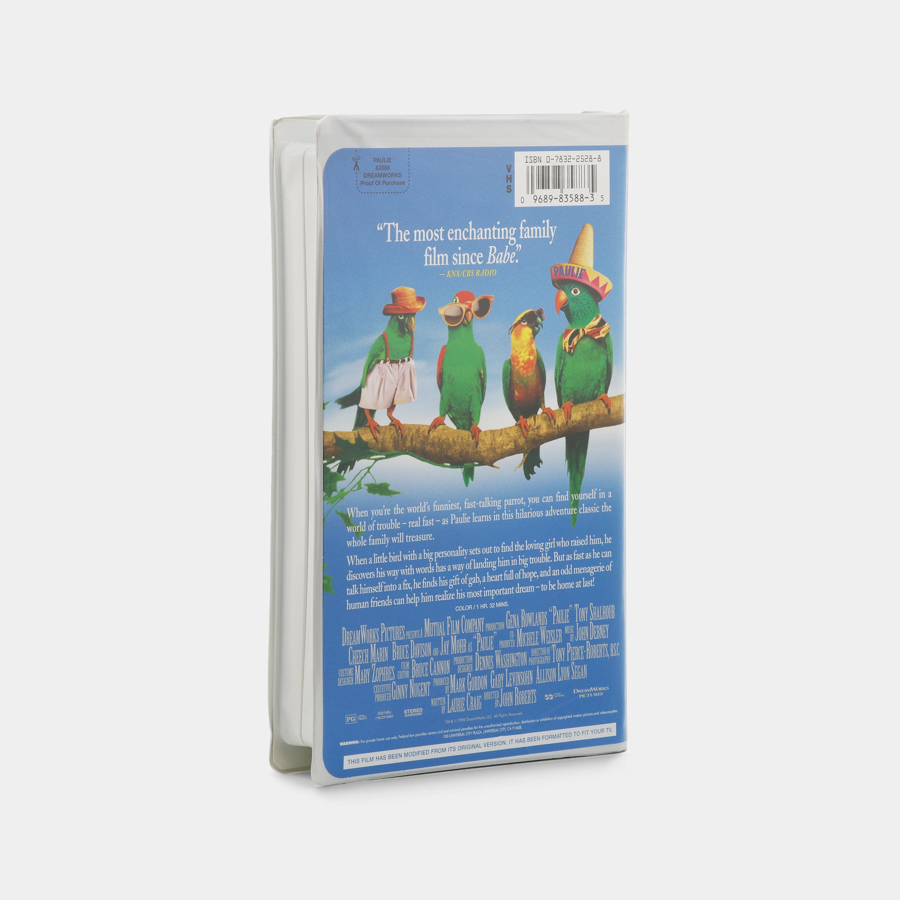 Paulie VHS Tape