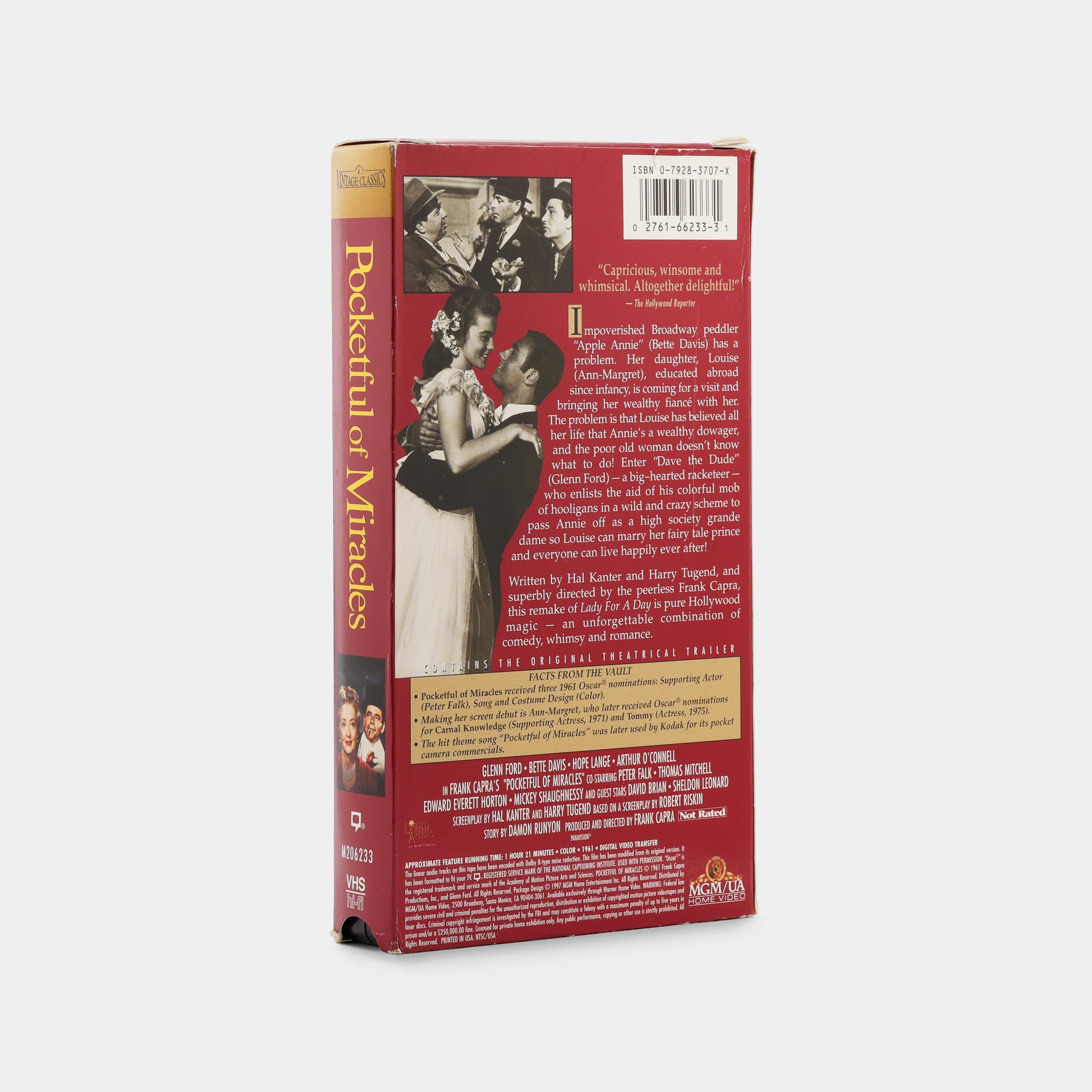 Pocketful of Miracles VHS Tape