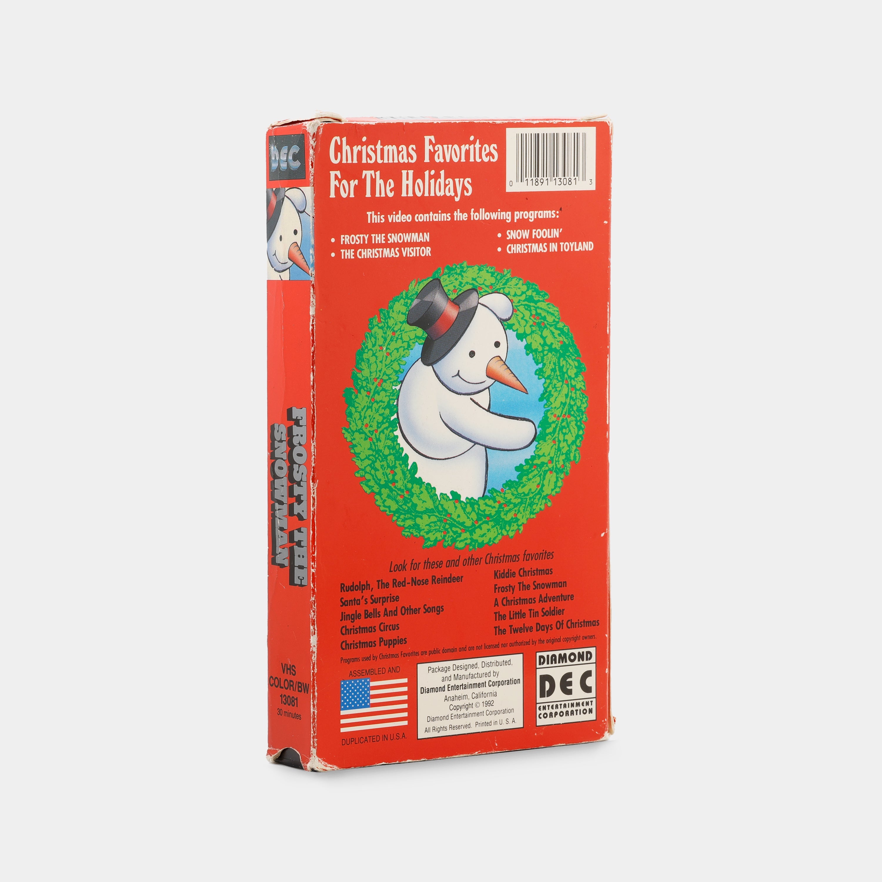 Frosty the Snowman Christmas Cartoons VHS Tape