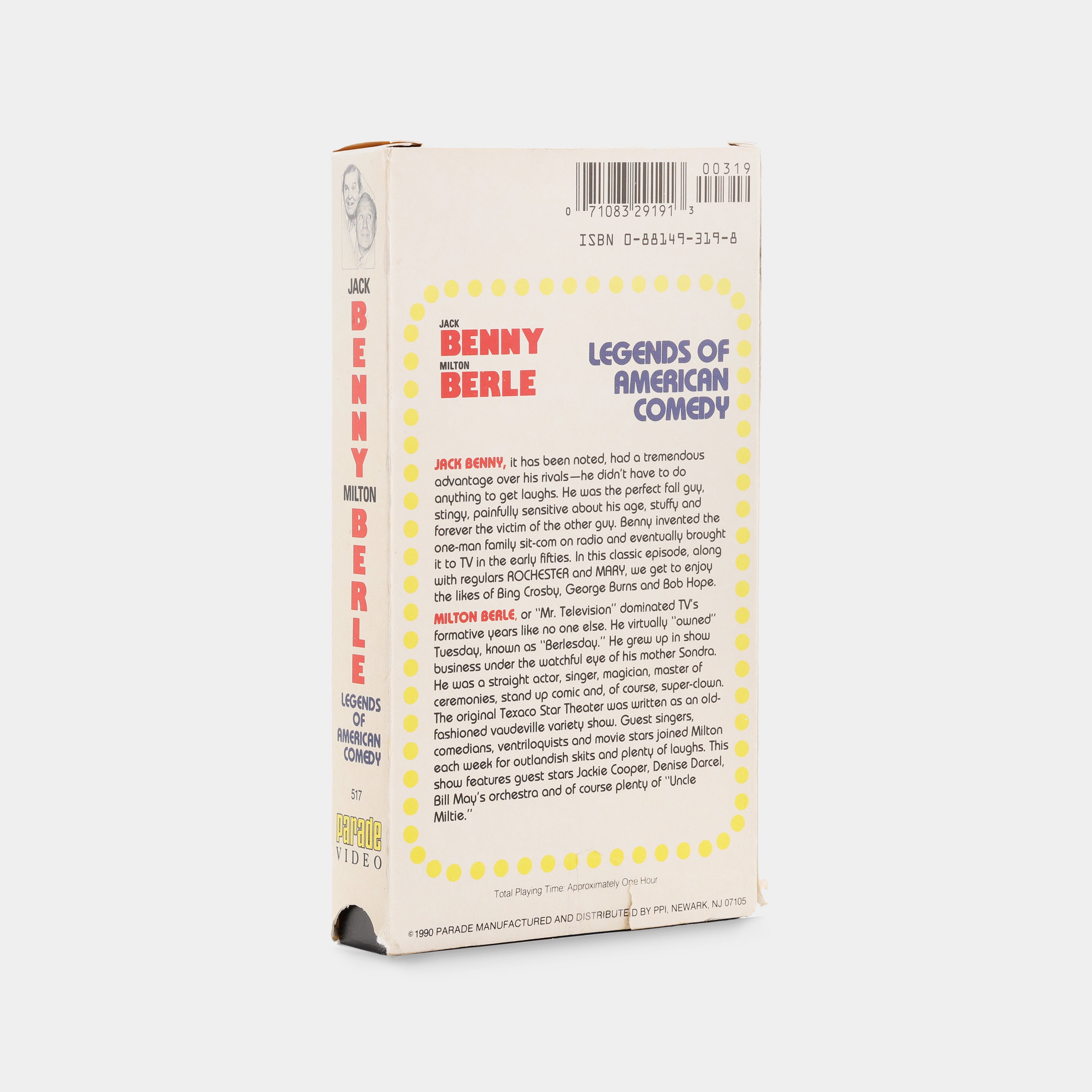 Jack Benny and Milton Berle: Legends of American Comedy VHS Tape