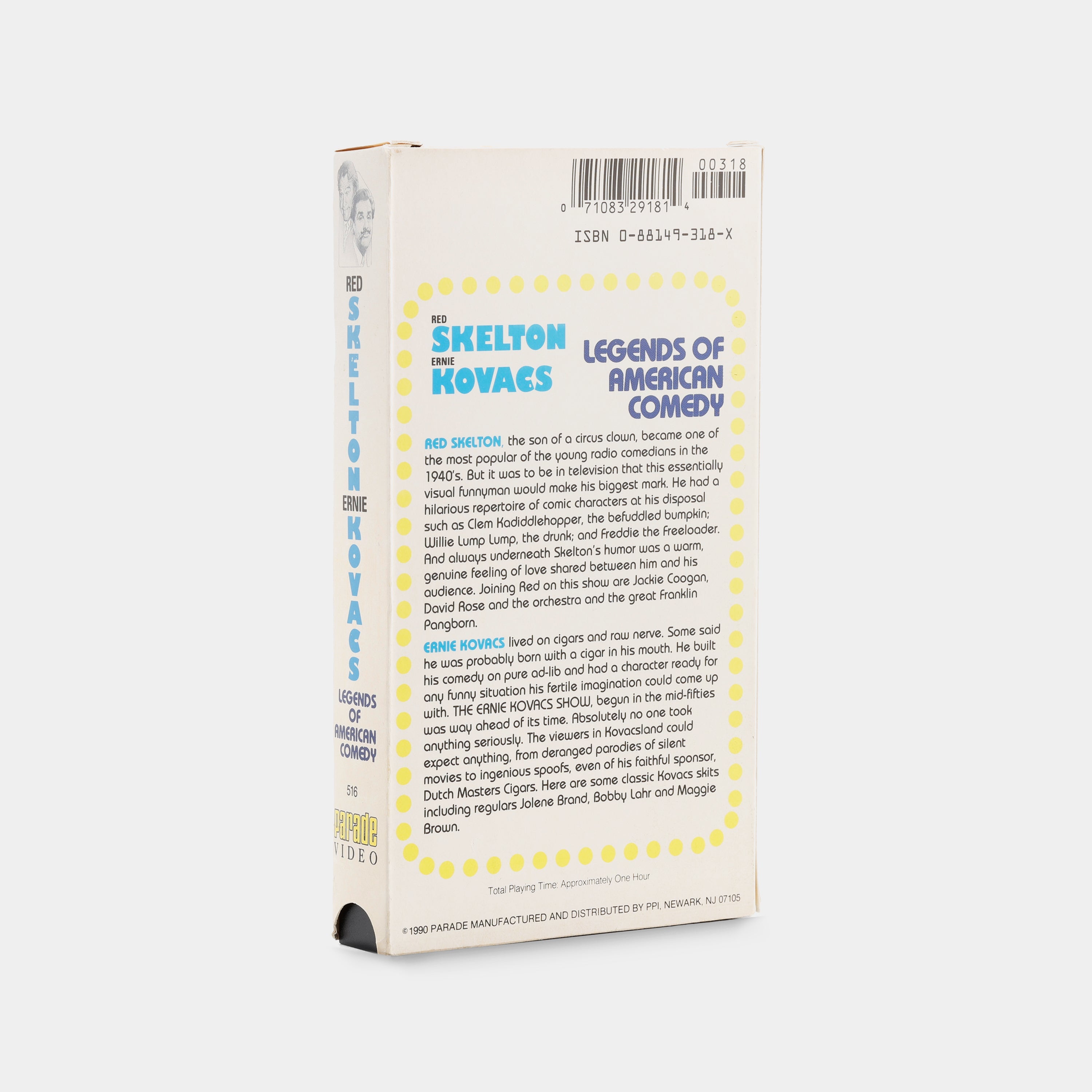 Red Skelton and Ernie Kovacs: Legends of American Comedy VHS Tape