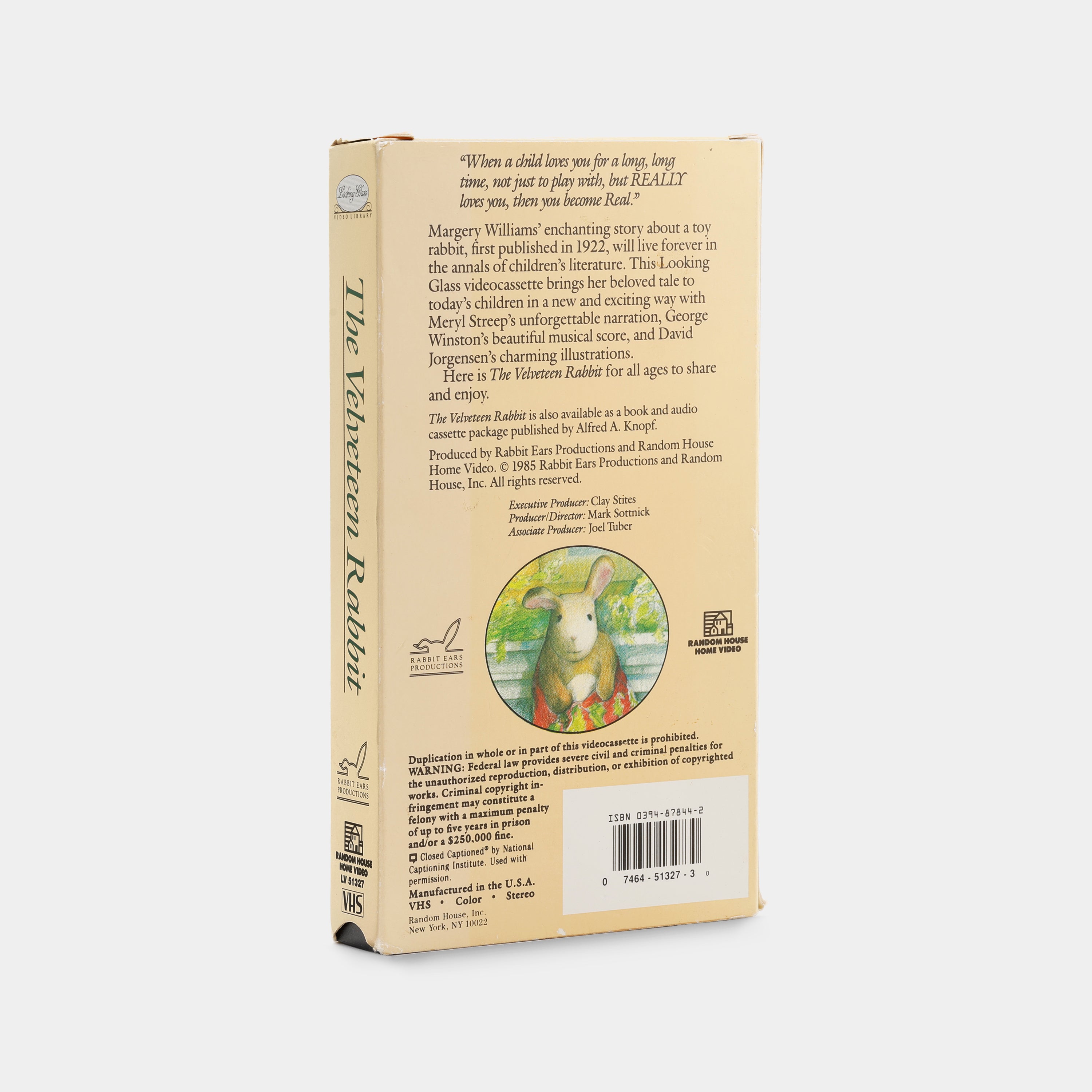 The Velveteen Rabbit VHS Tape