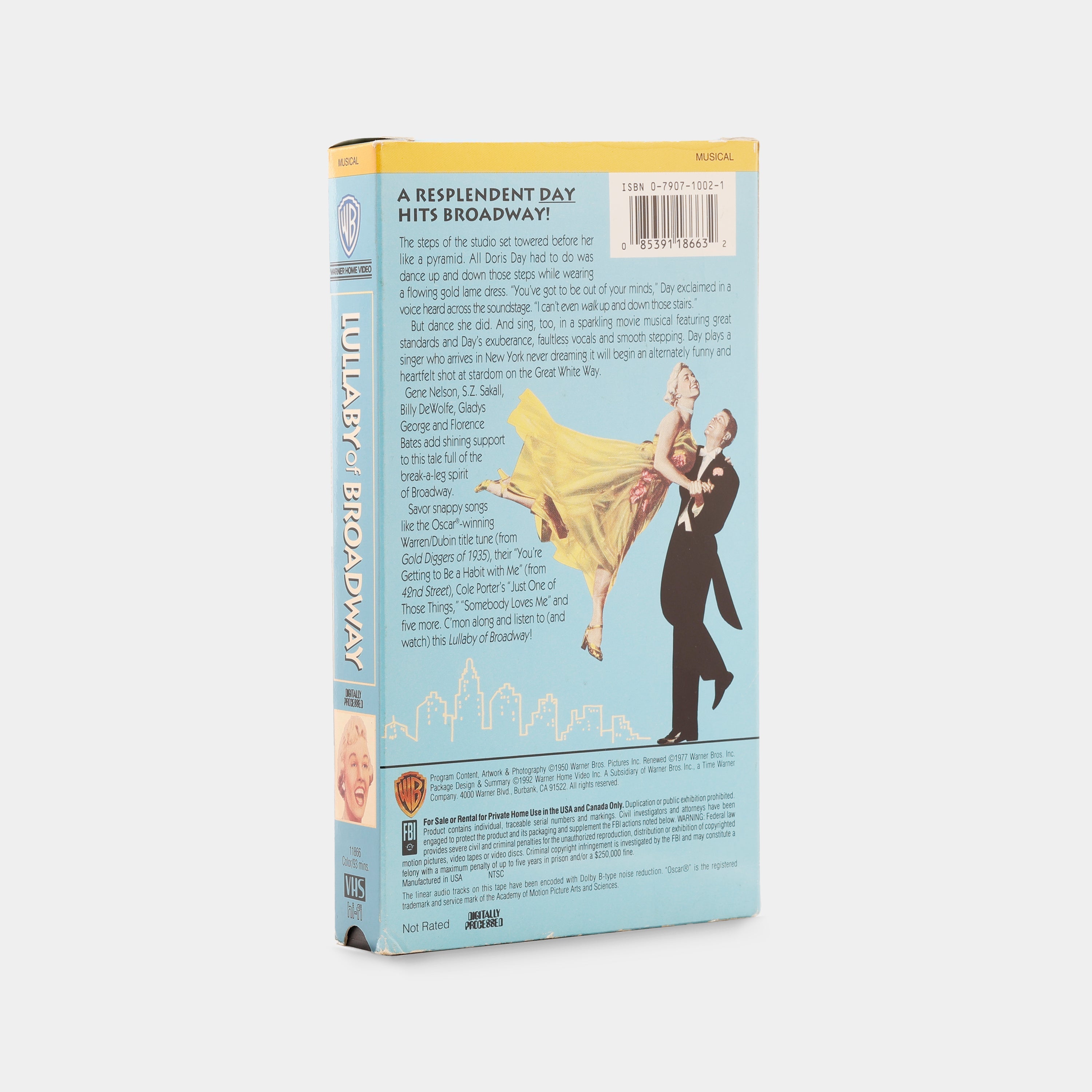 Lullaby of Broadway VHS Tape