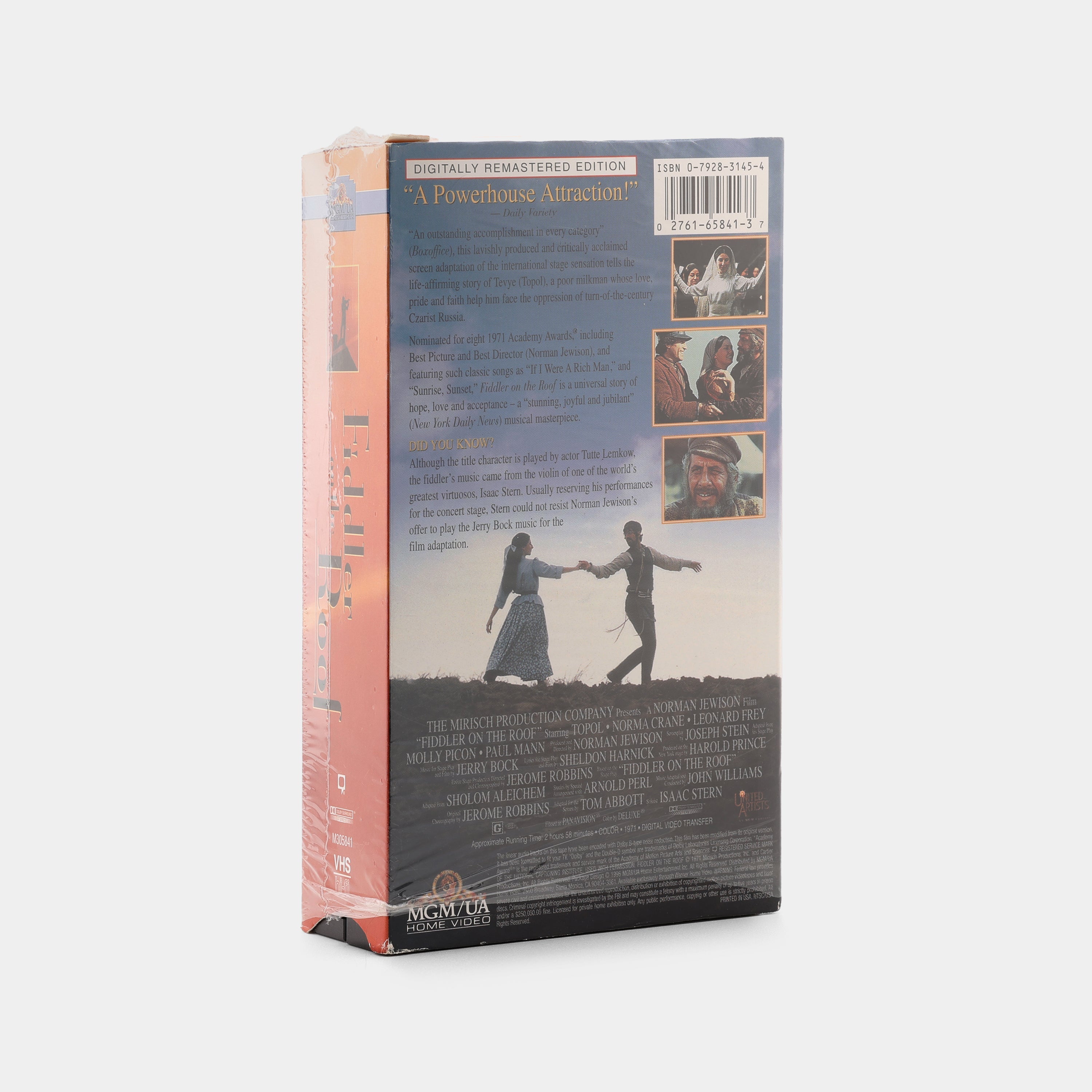Fiddler on the Roof VHS Tape