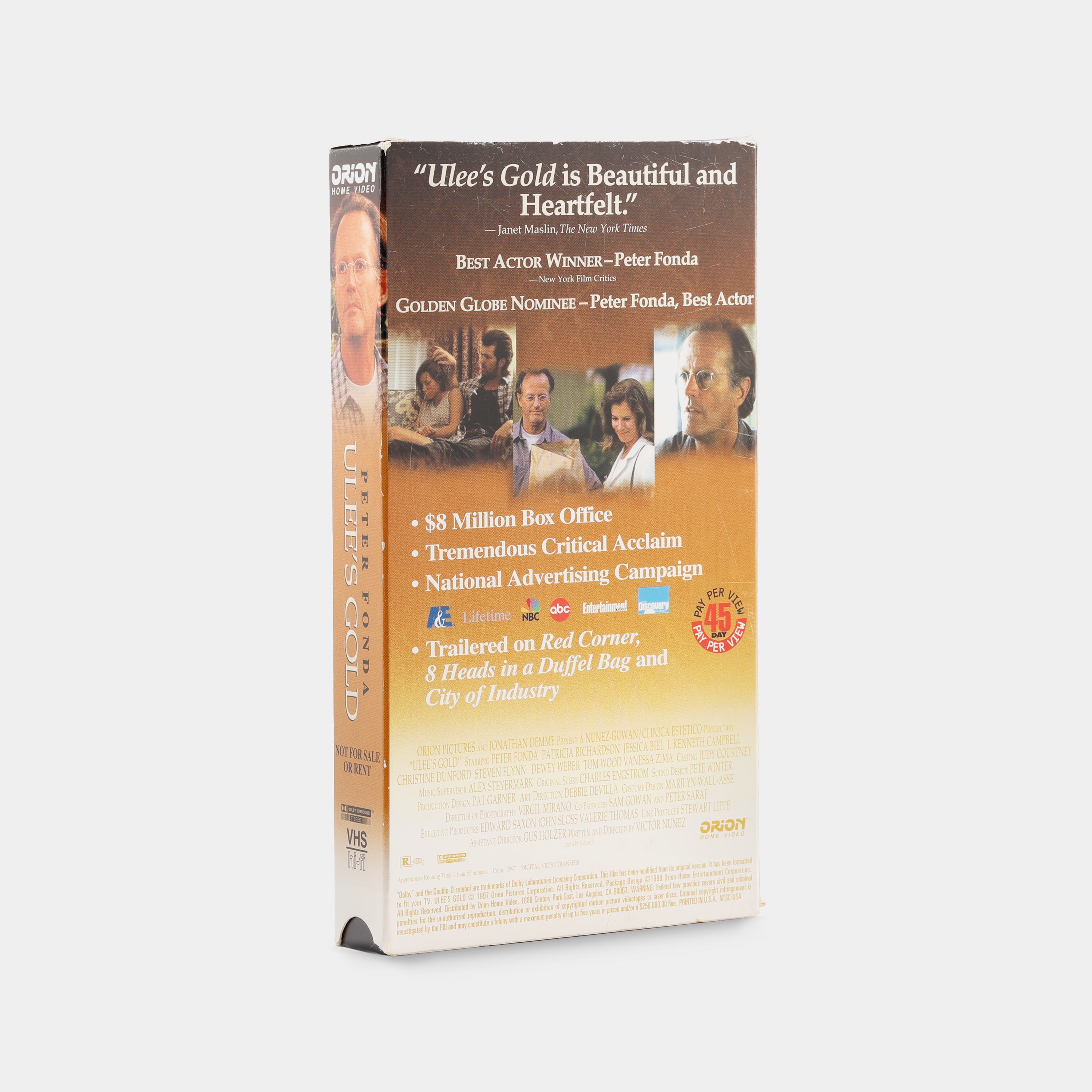 Ulee's Gold VHS Tape
