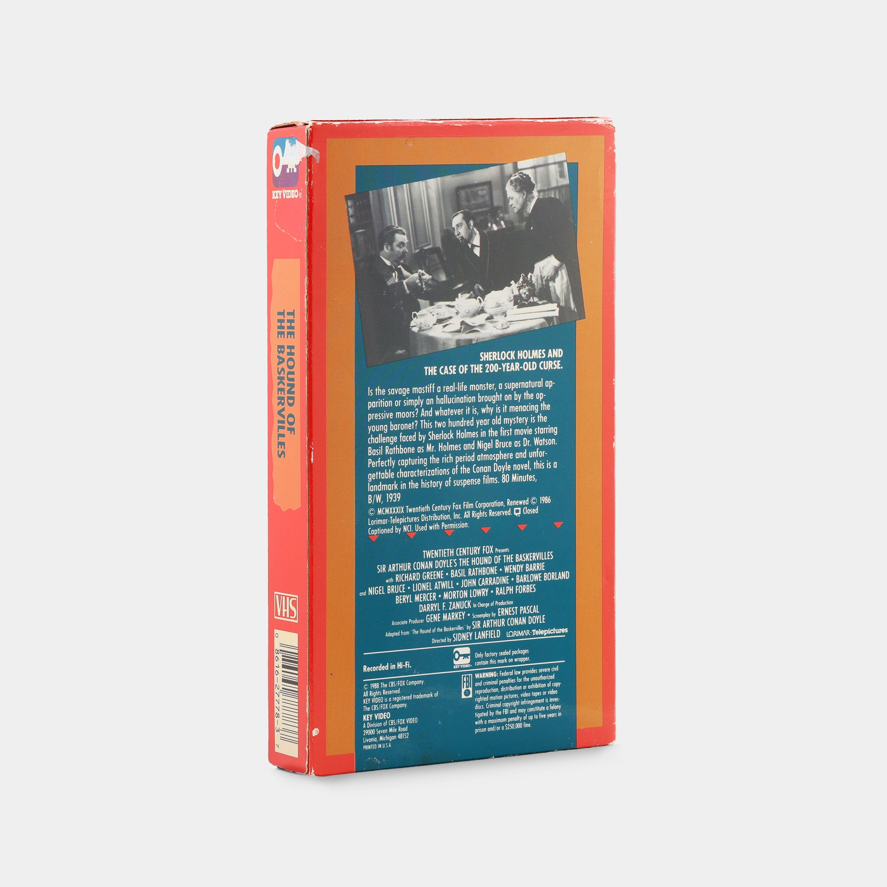 The Hound of the Baskervilles VHS Tape