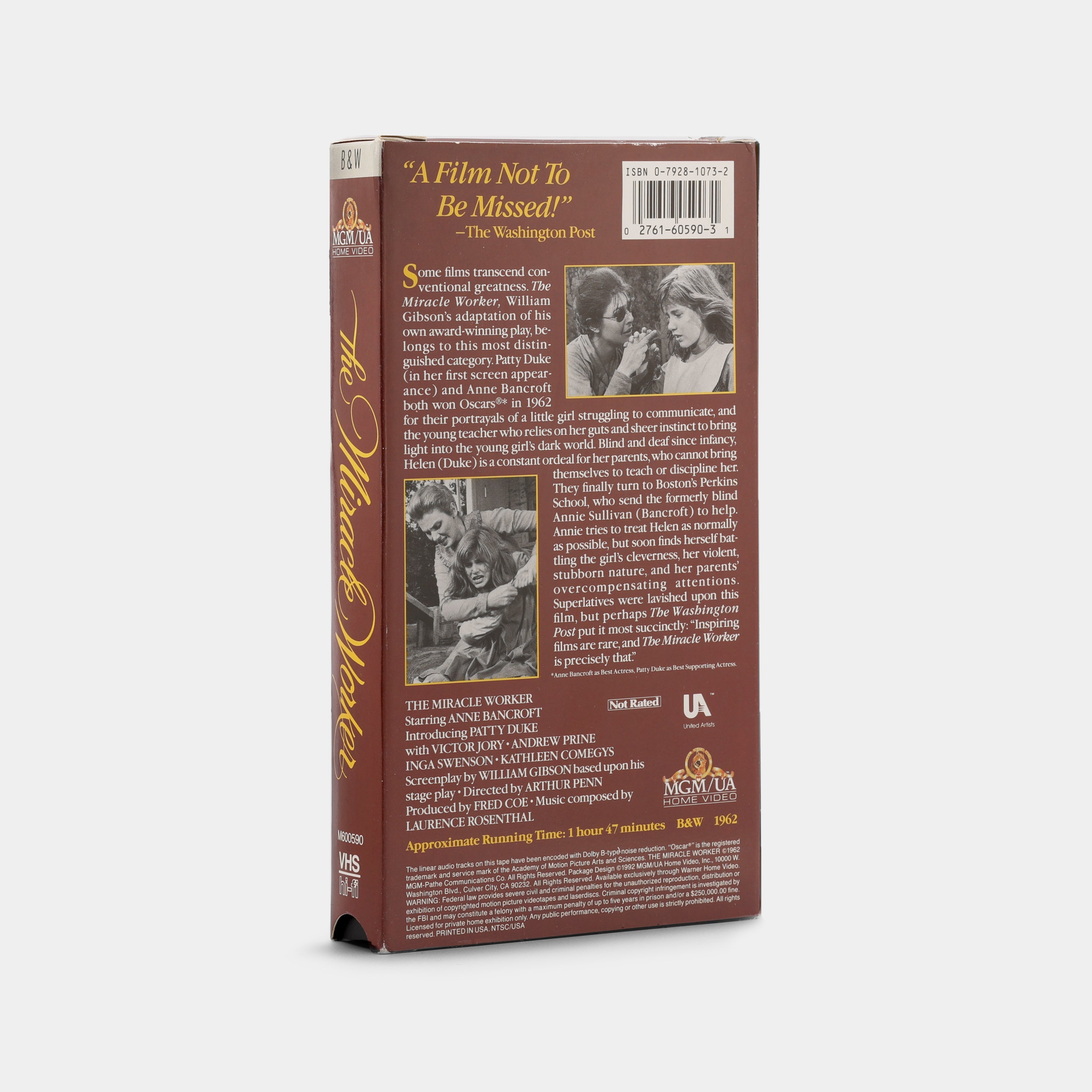 The Miracle Worker VHS Tape