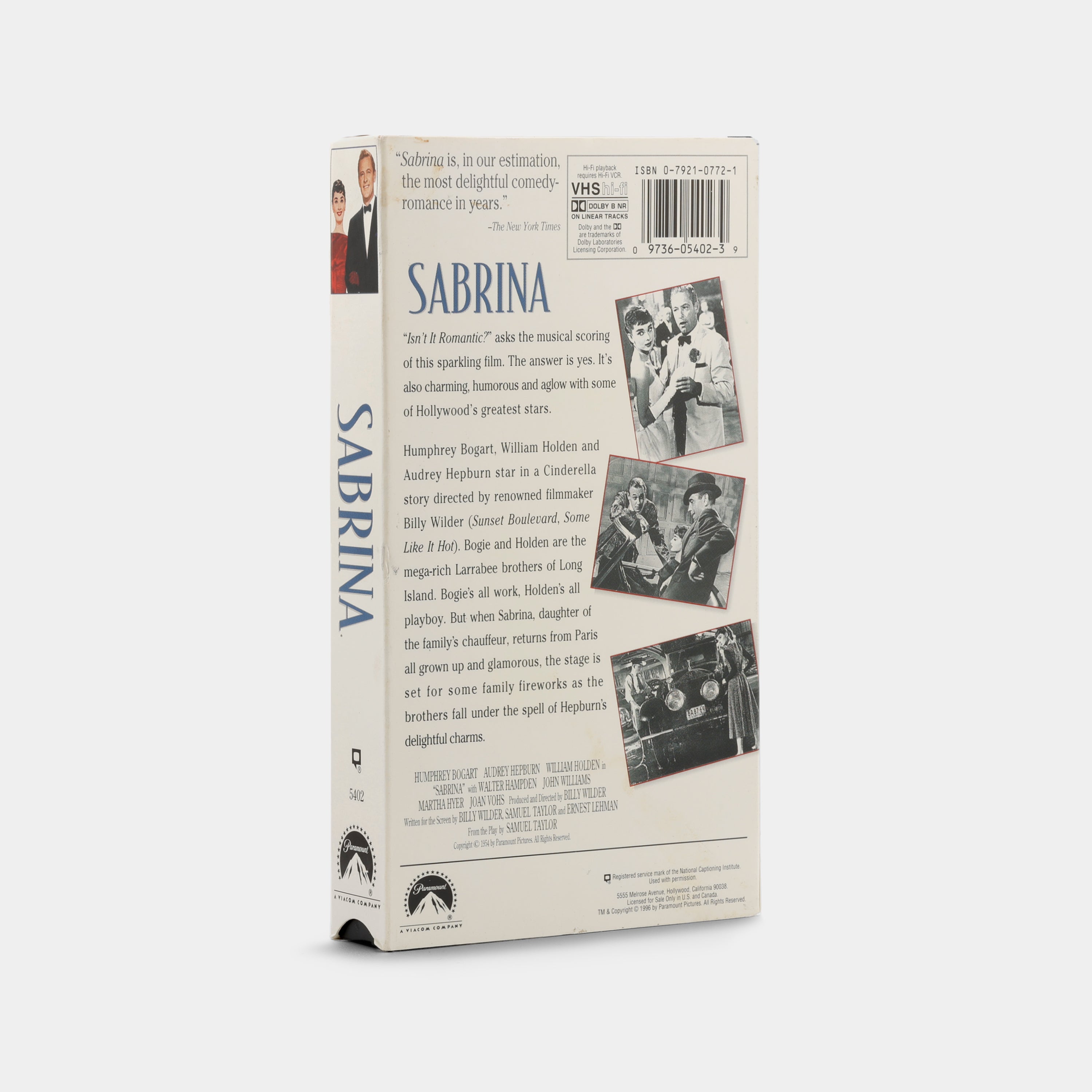 Sabrina VHS Tape