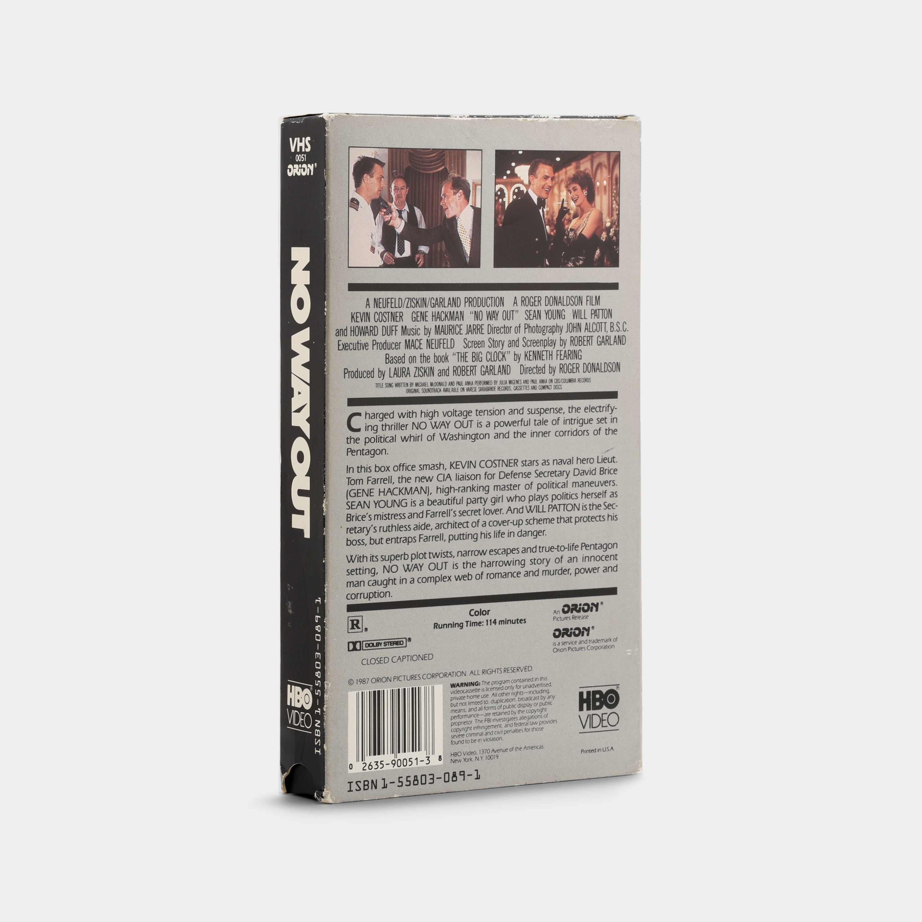No Way Out VHS Tape