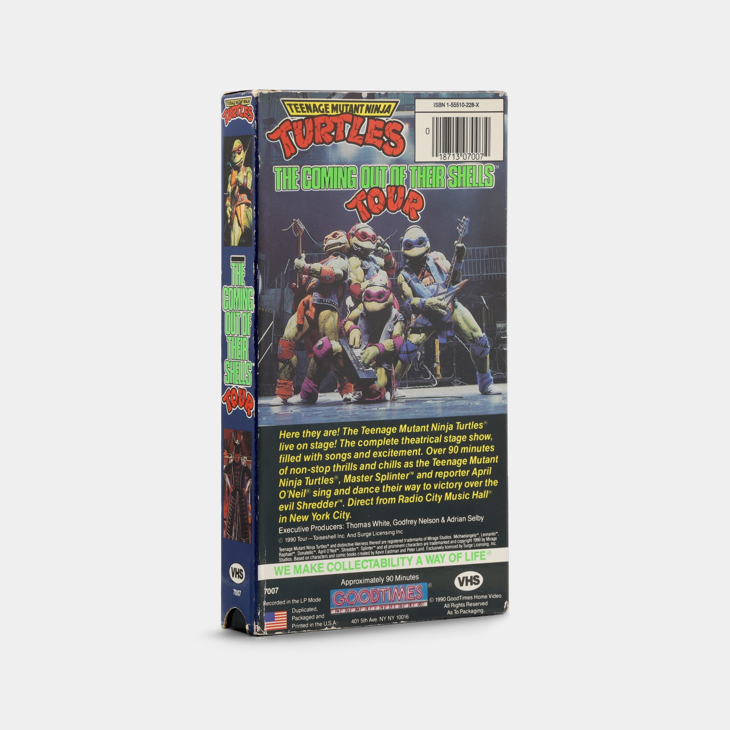 Teenage Mutant Ninja Turtles: Coming Out of Their Shells Tour VHS Tape