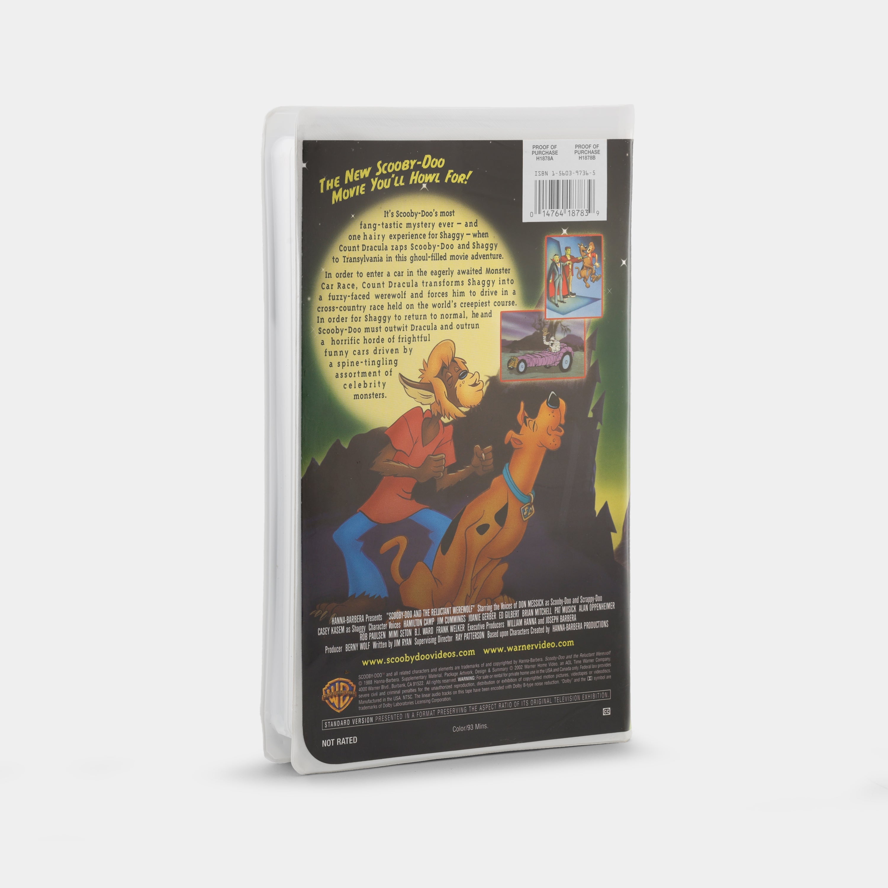 Scooby-Doo and the Reluctant Werewolf VHS Tape
