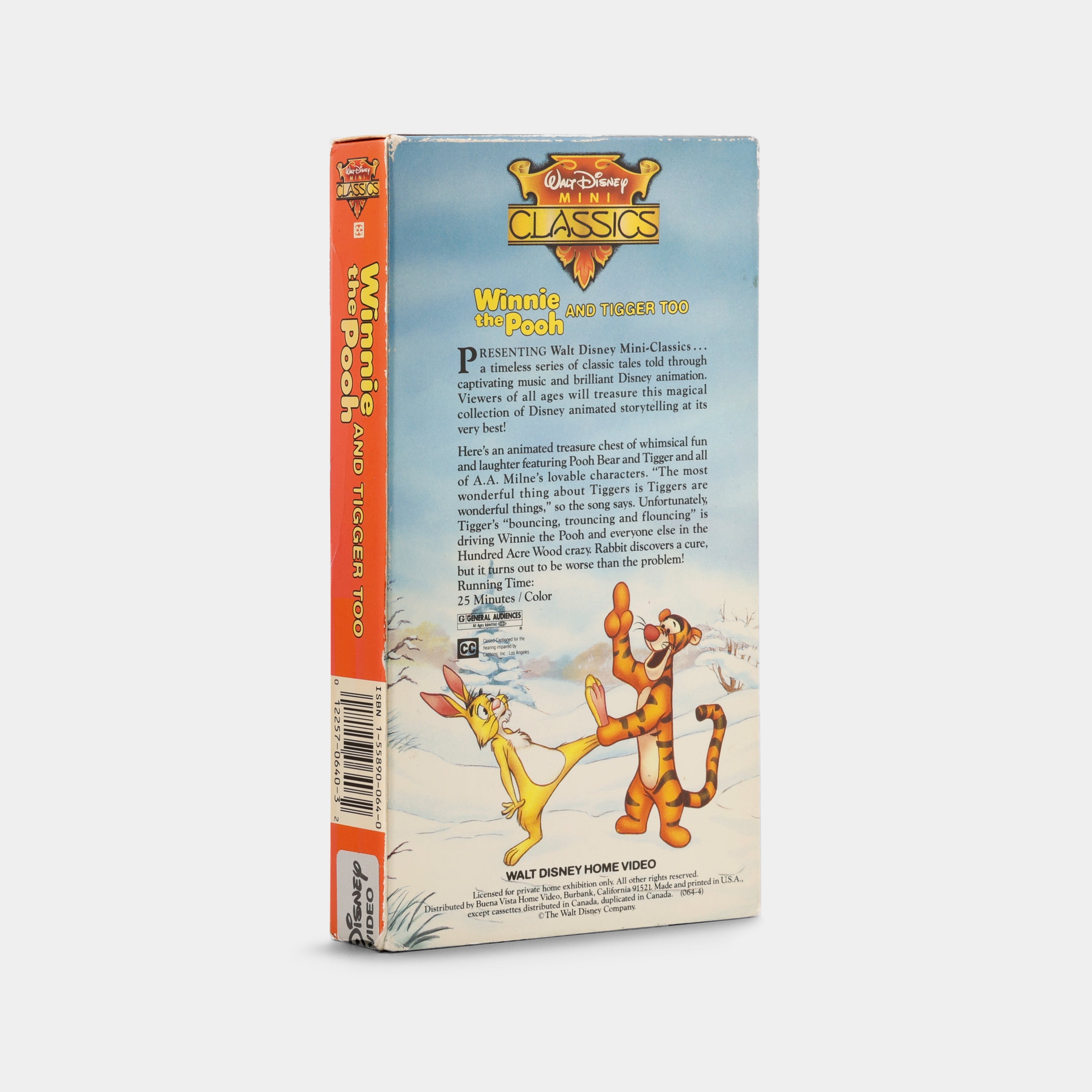 Winnie the Pooh and Tigger Too VHS Tape