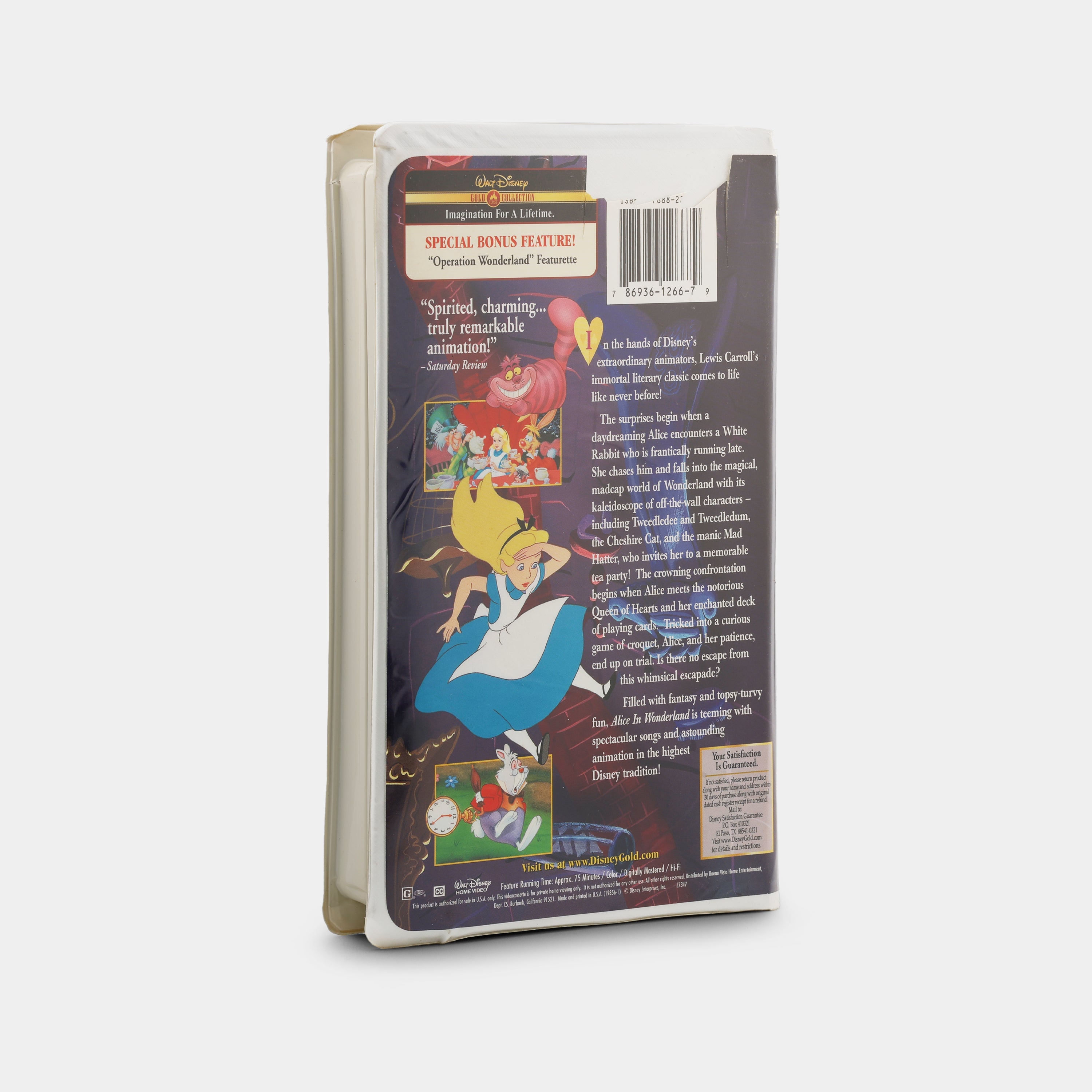 Alice in Wonderland (Gold Collection) VHS Tape