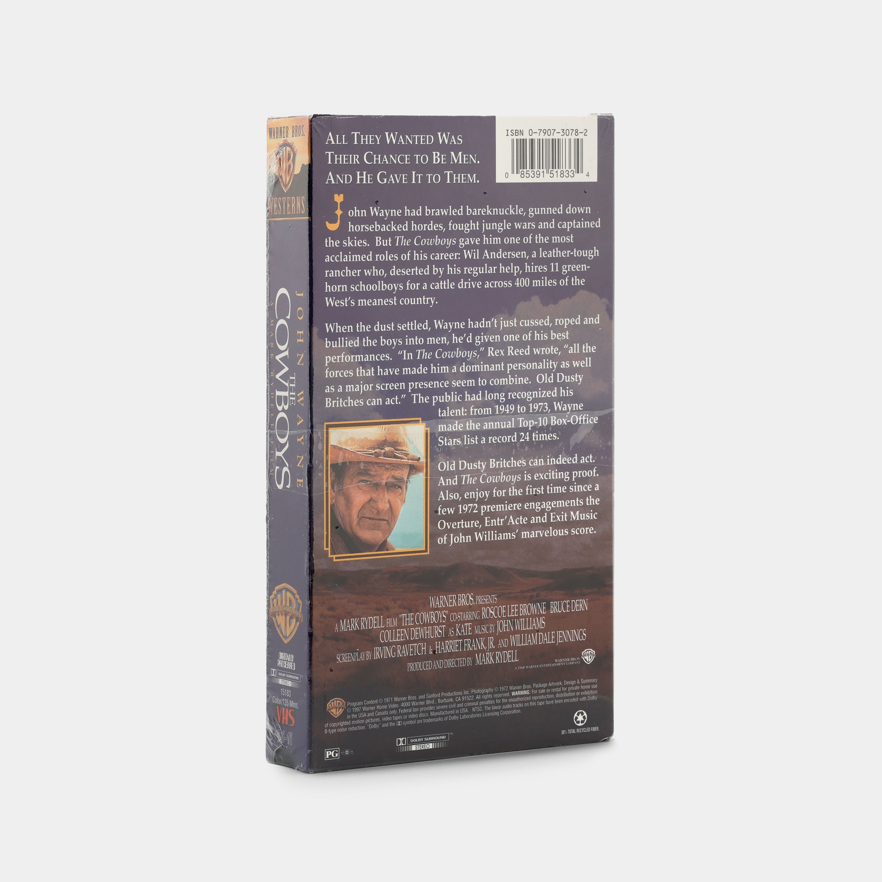 The Cowboys (Sealed) VHS Tape