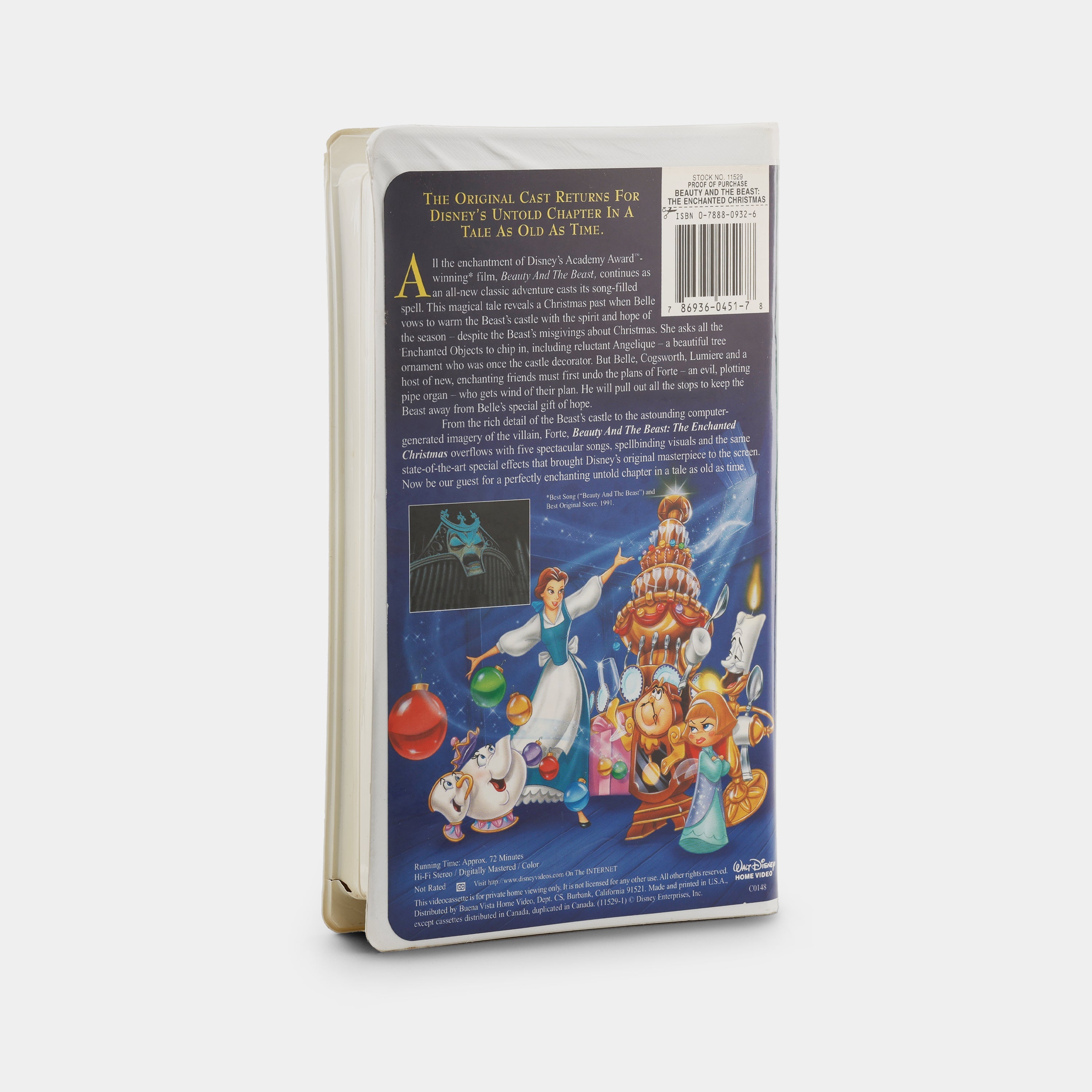 Beauty and the Beast: The Enchanted Christmas VHS Tape