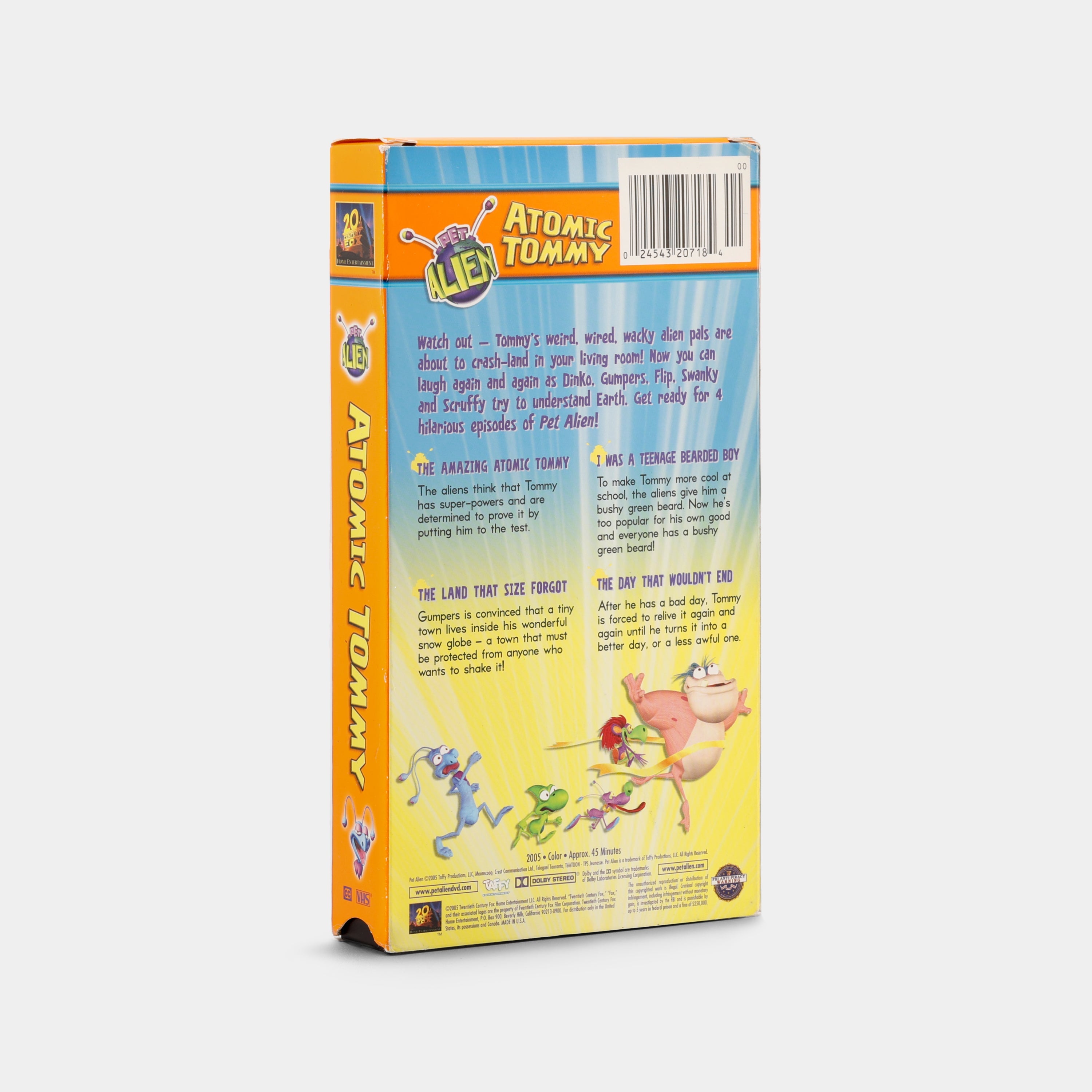 Pet Alien: The Amazing Atomic Tommy VHS Tape