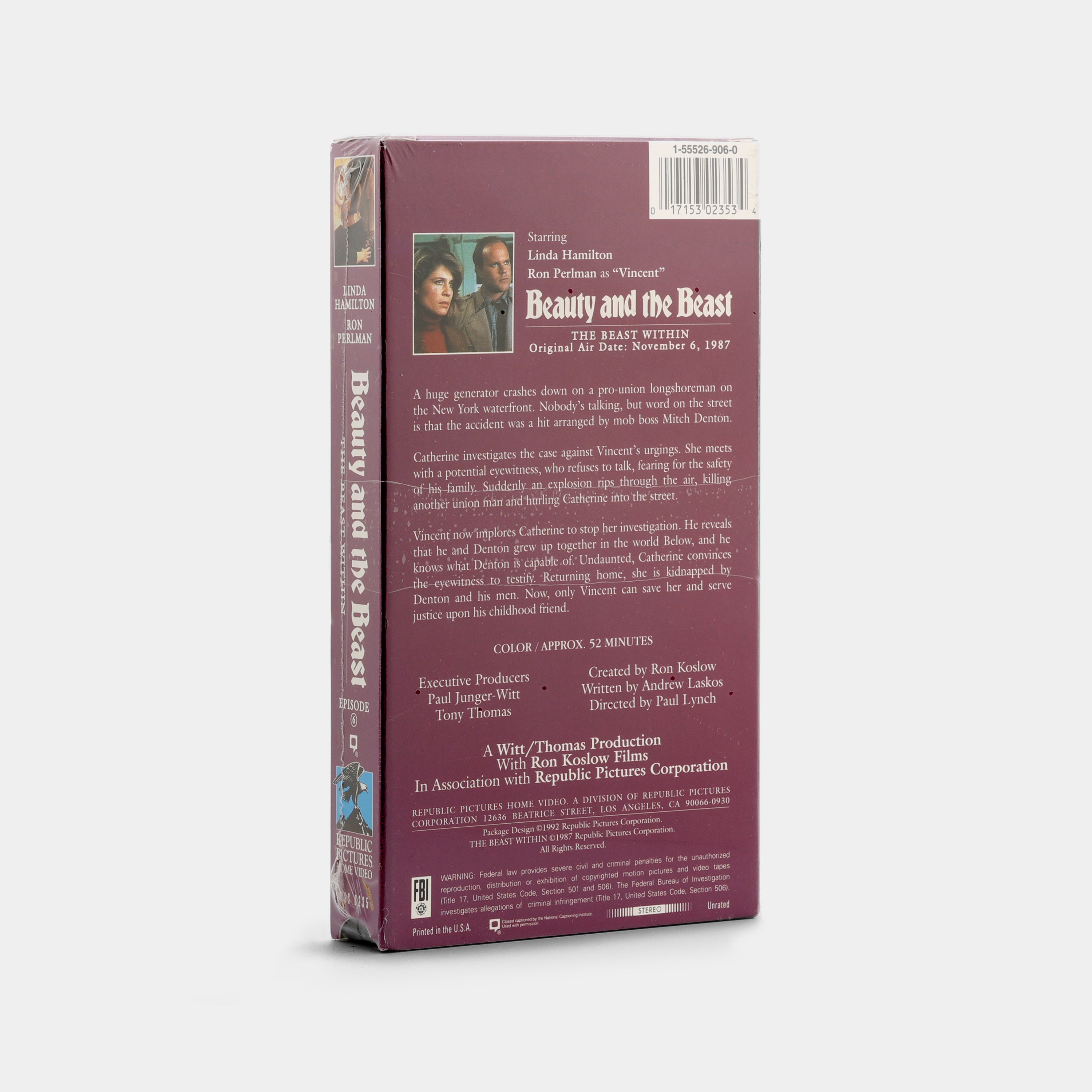 Beauty and the Beast: The Beast Within (Sealed) VHS Tape