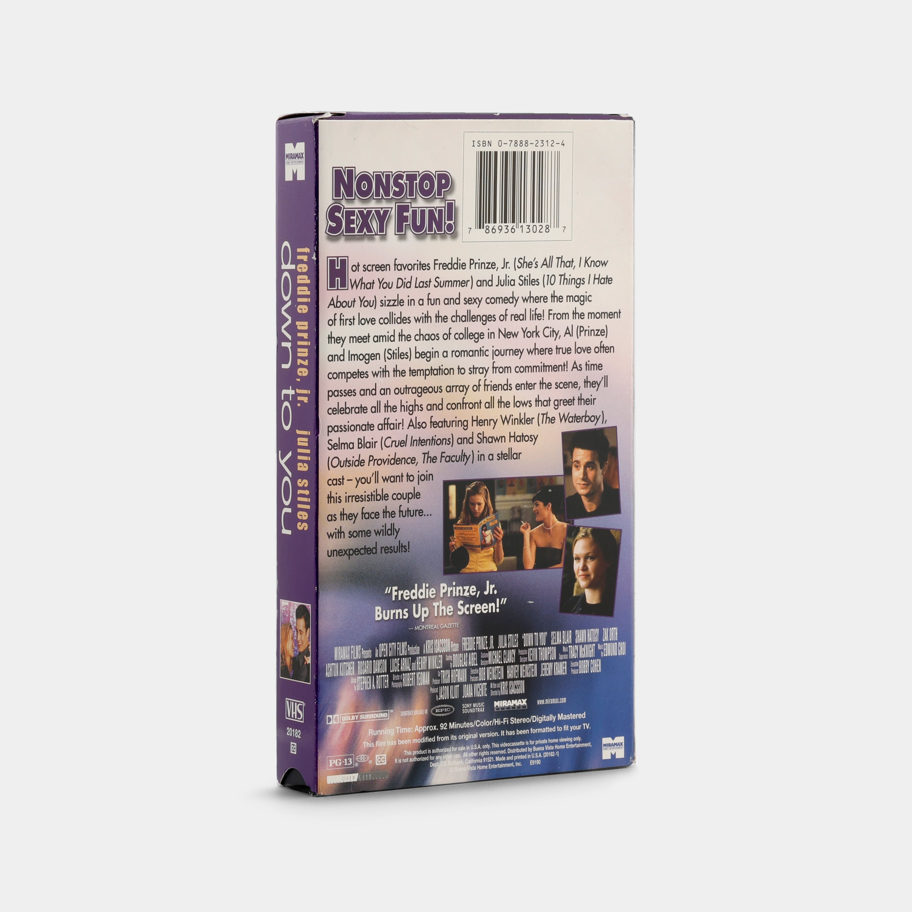 Down to You VHS Tape