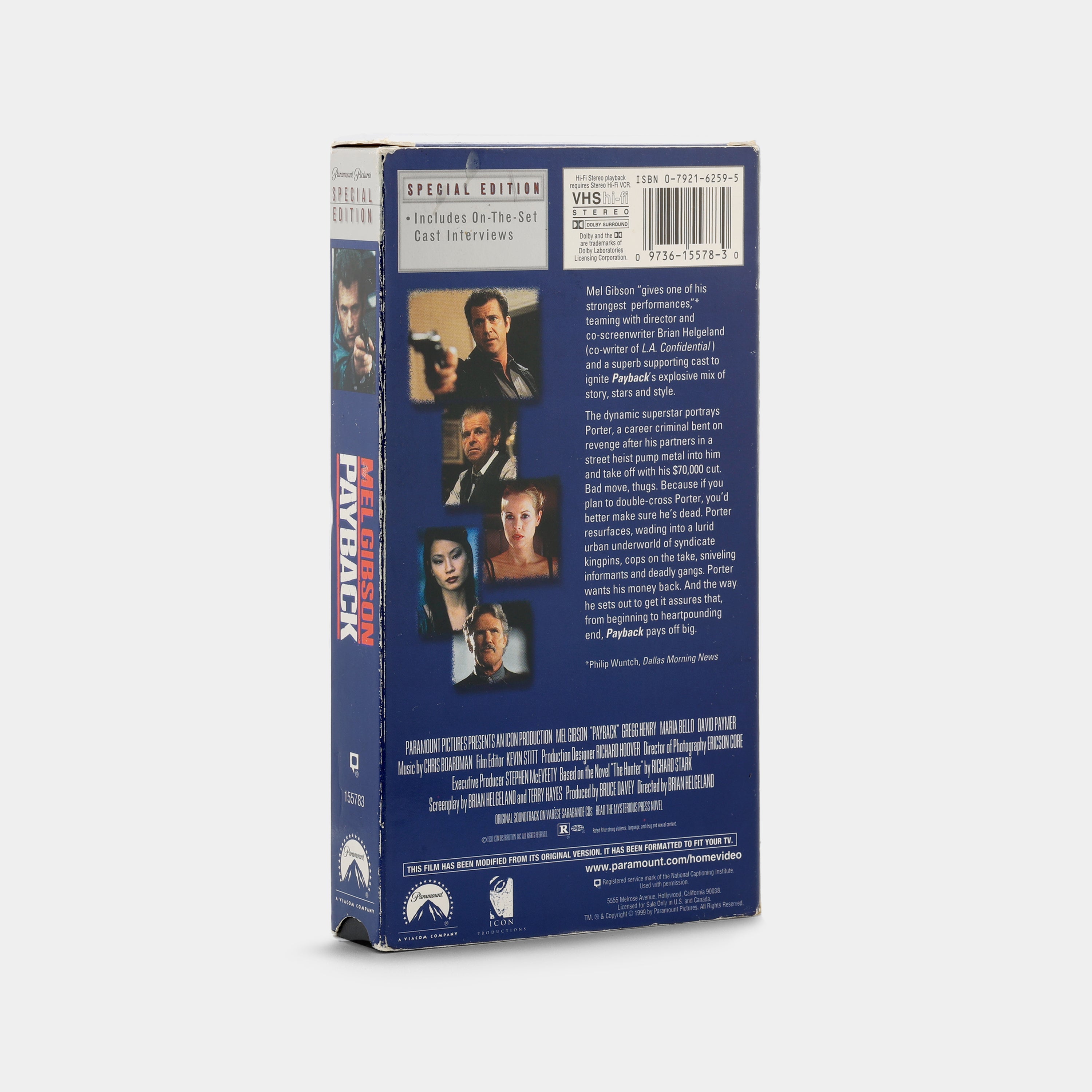 Payback (Special Edition) VHS Tape