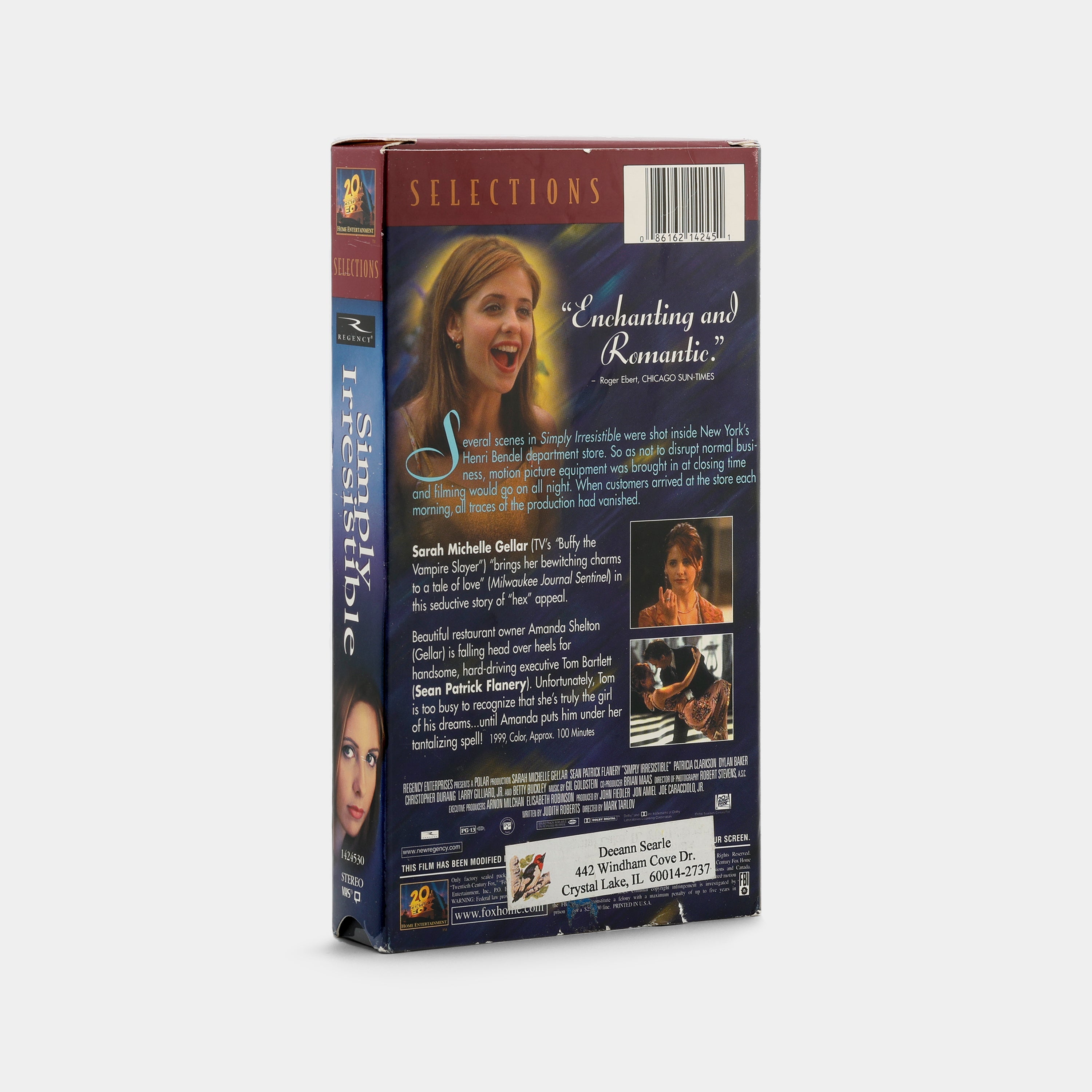 Simply Irresistible VHS Tape