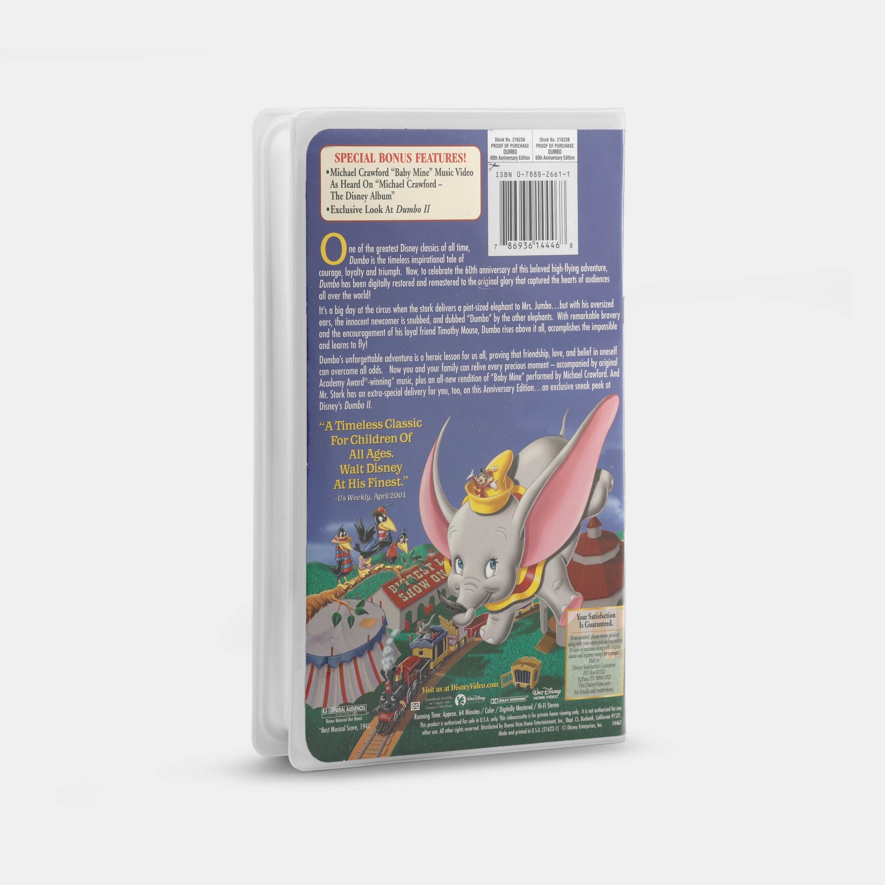 Dumbo (60th Anniversary Edition) VHS Tape