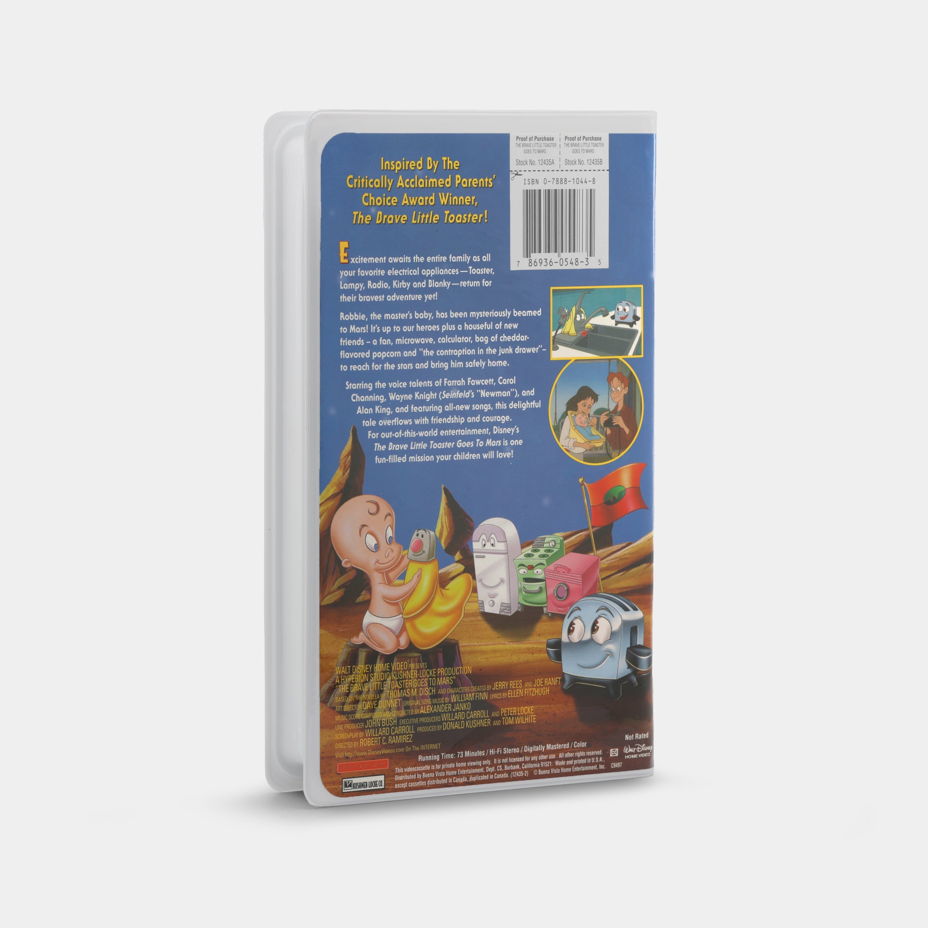 The Brave Little Toaster Goes to Mars VHS Tape