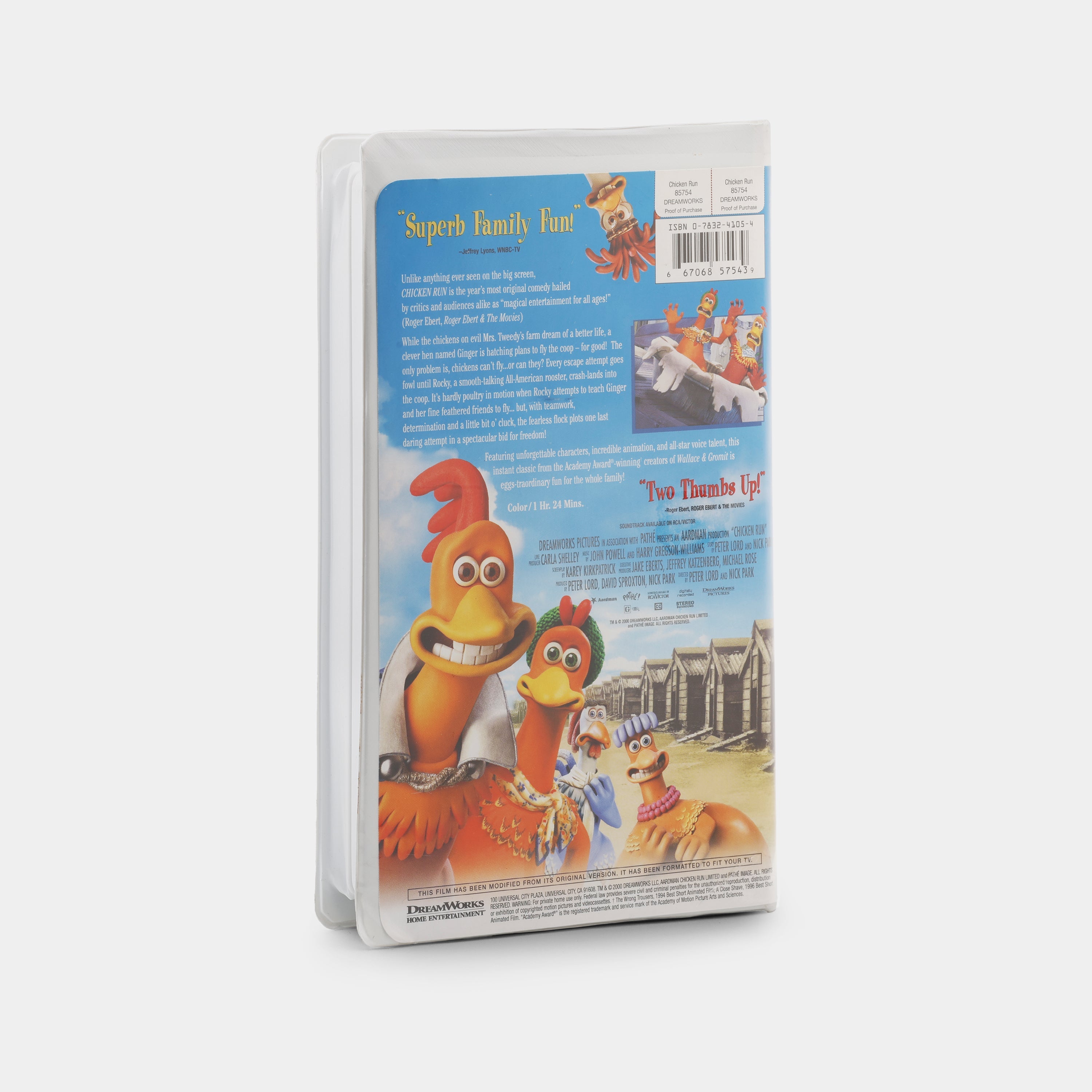 Chicken Run VHS Tape