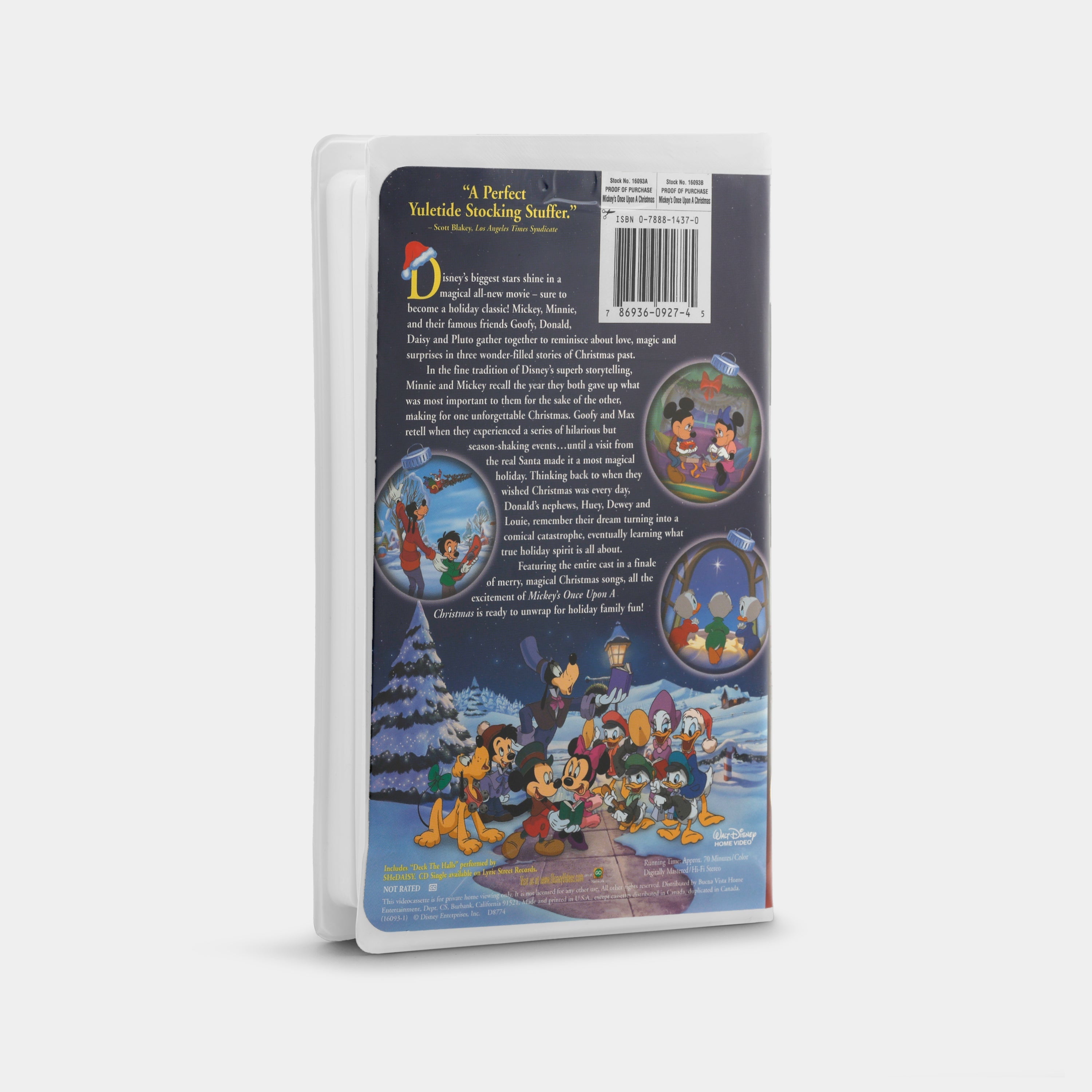 Mickey's Once Upon a Christmas VHS Tape