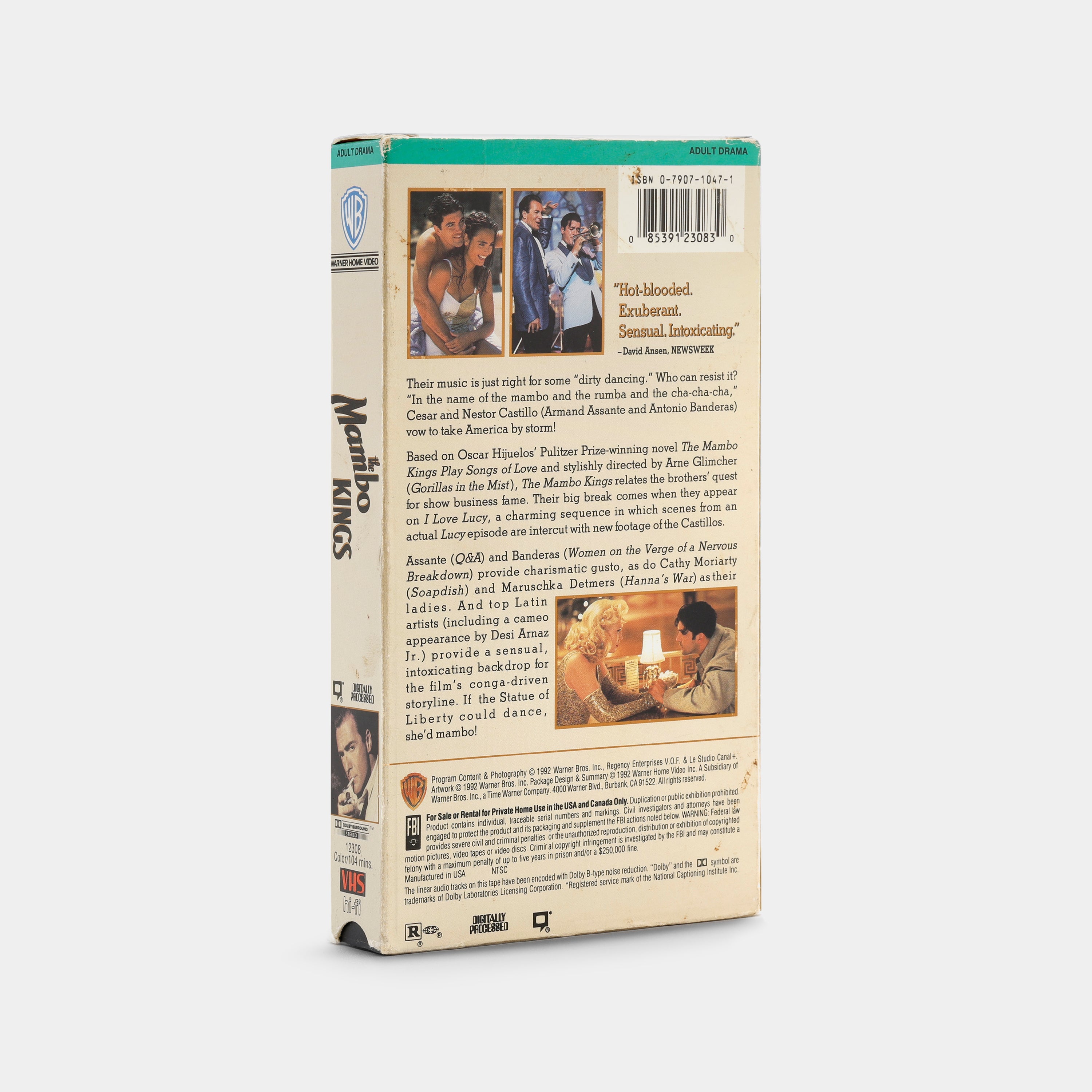 The Mambo Kings VHS Tape