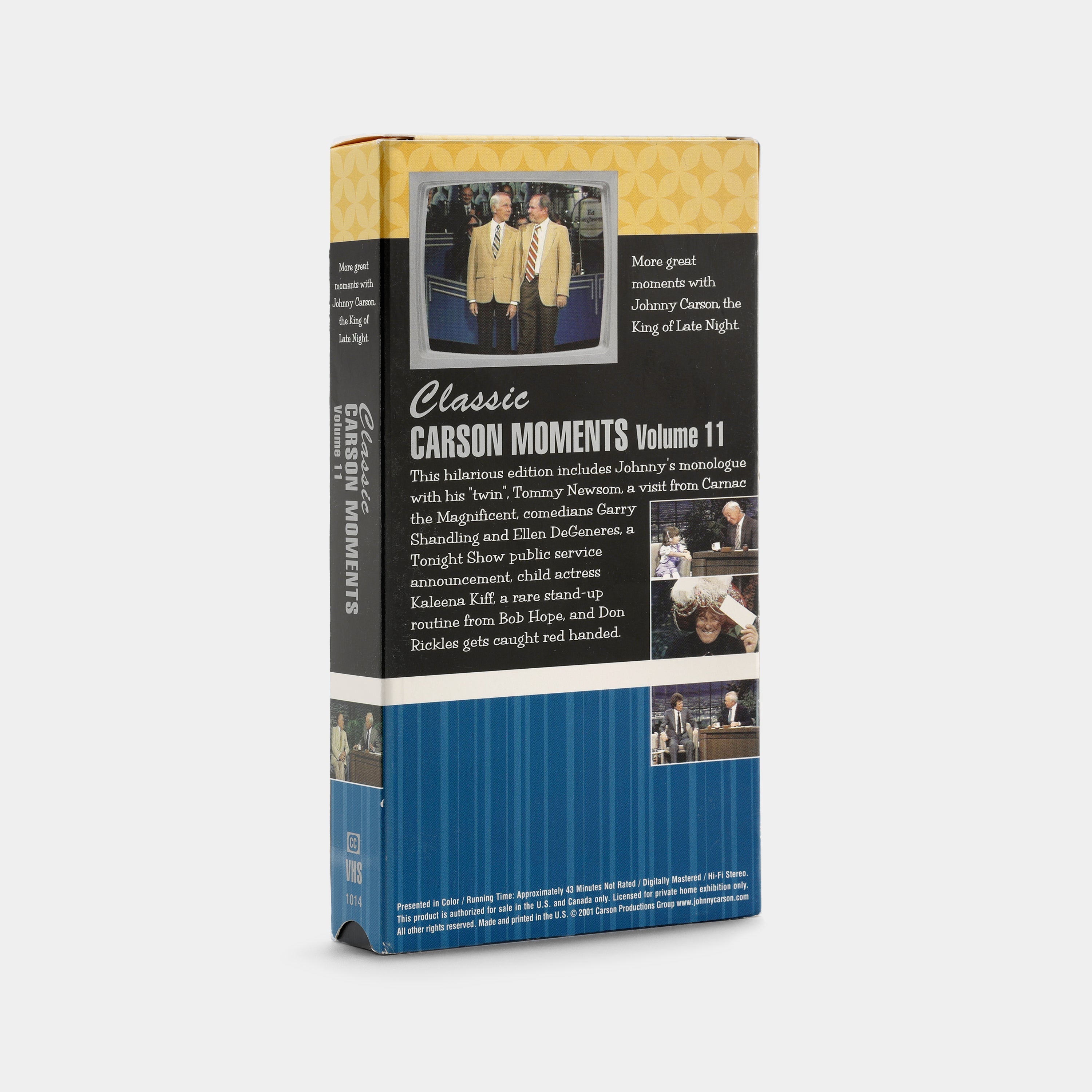 The Tonight Show: Classic Carson Moments Vol. 11 VHS Tape