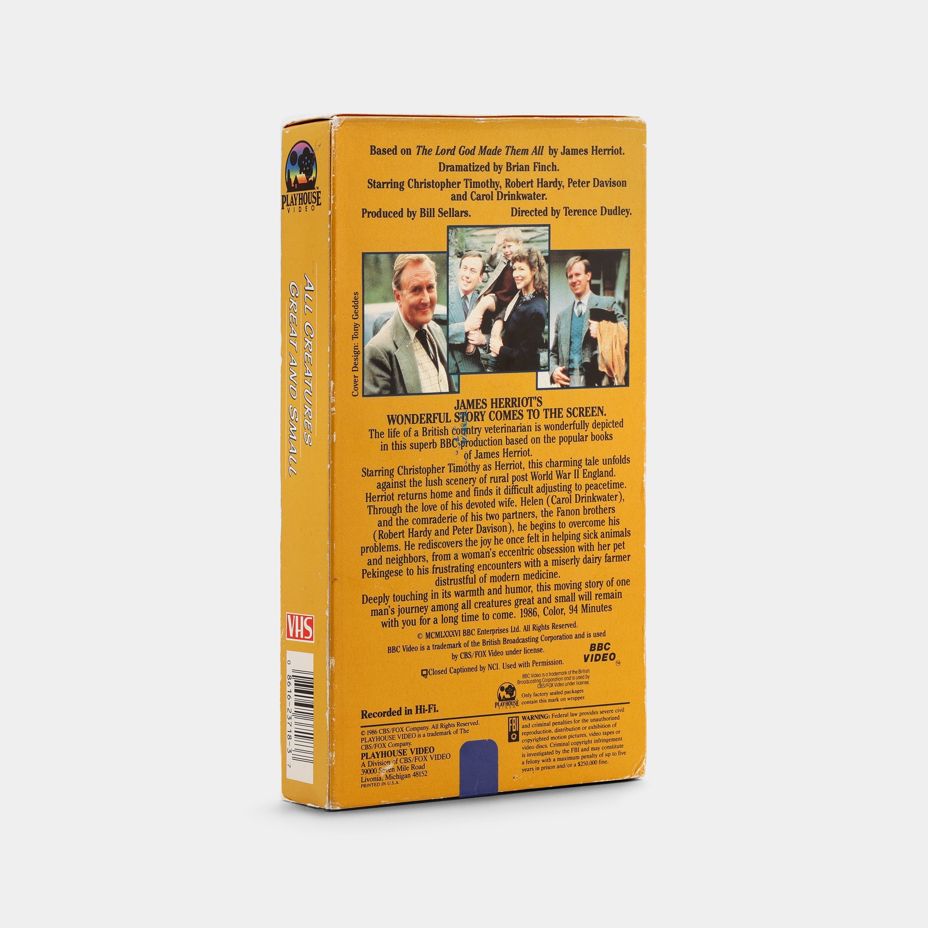 All Creatures Great and Small VHS Tape