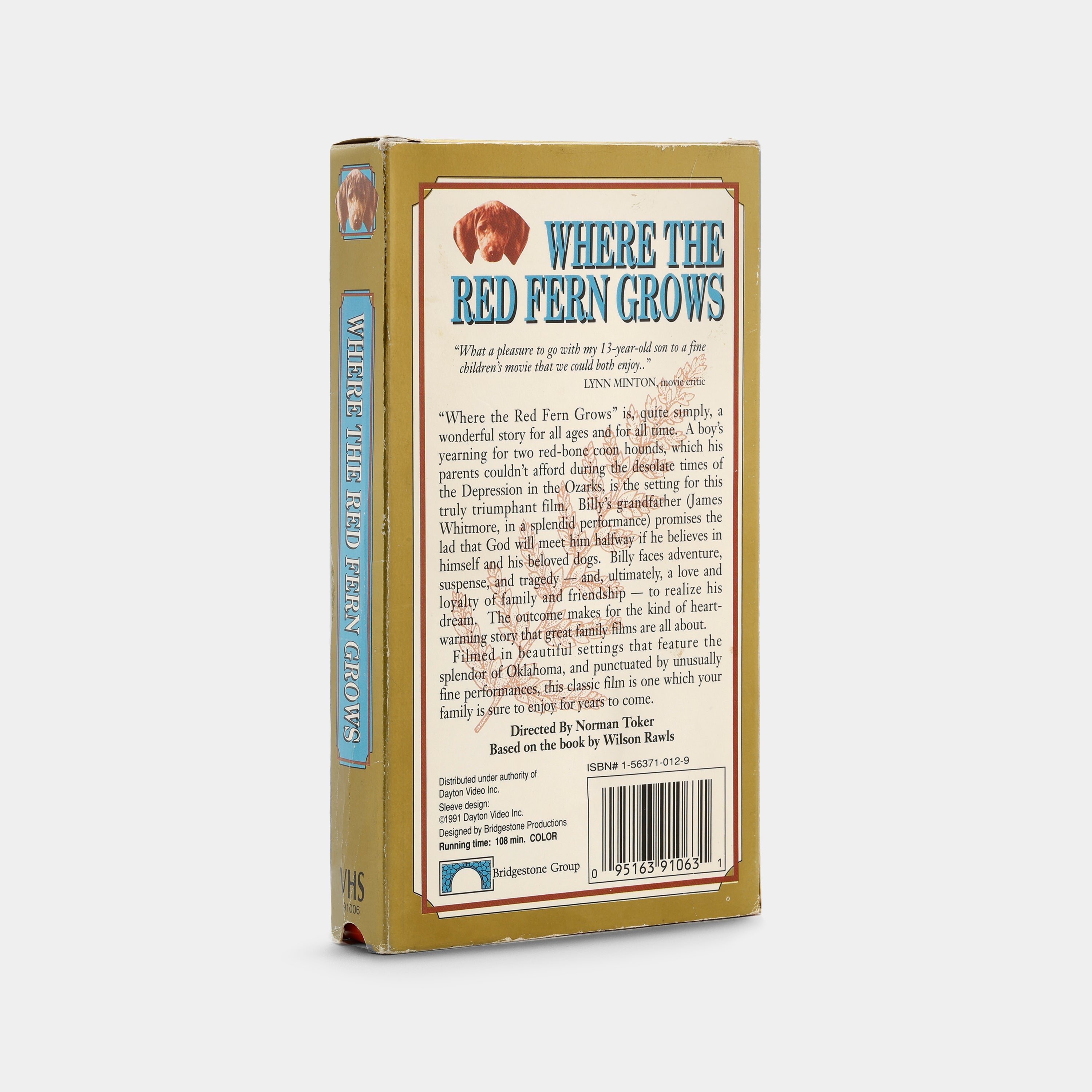 Where the Red Fern Grows VHS Tape