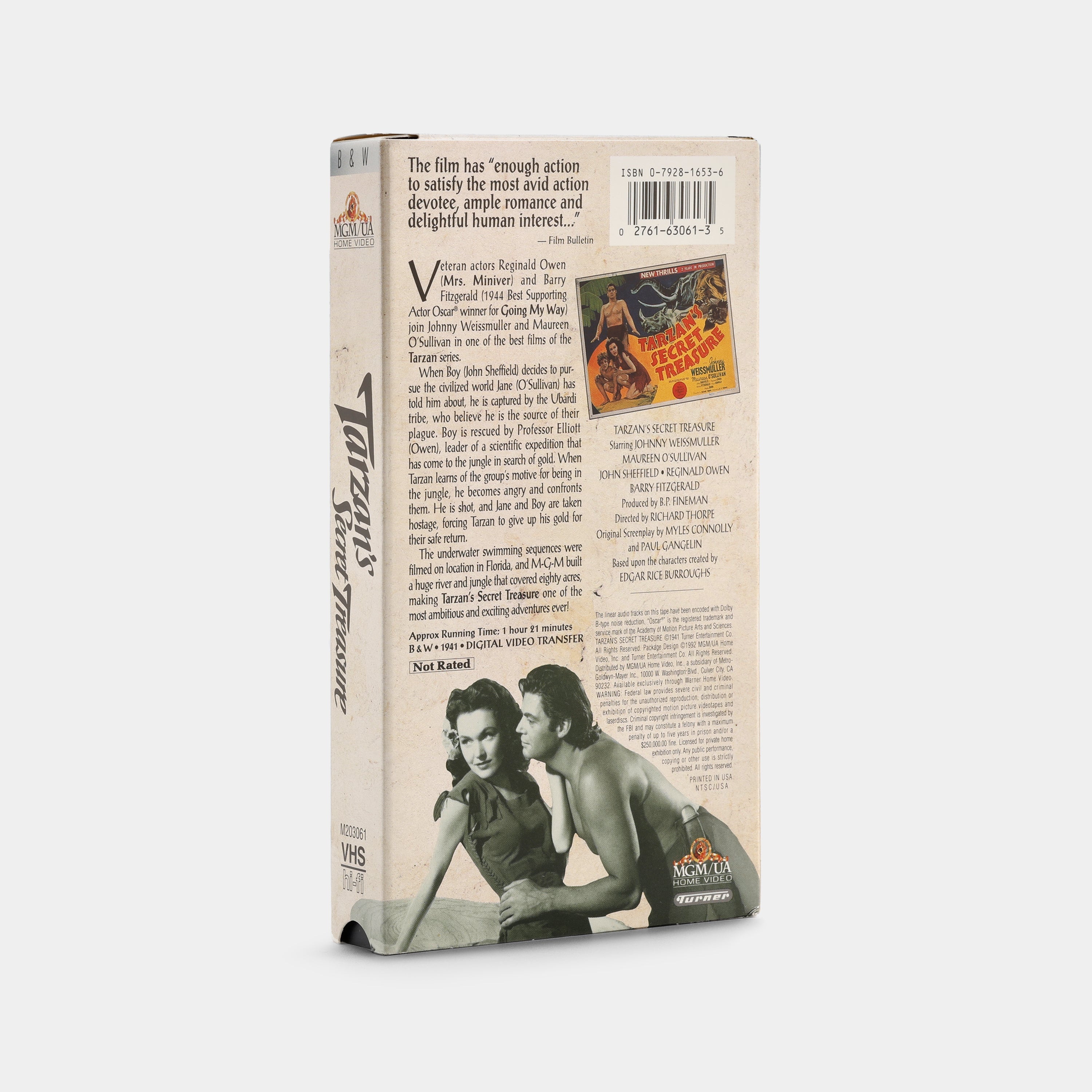 Tarzan's Secret Treasure VHS Tape